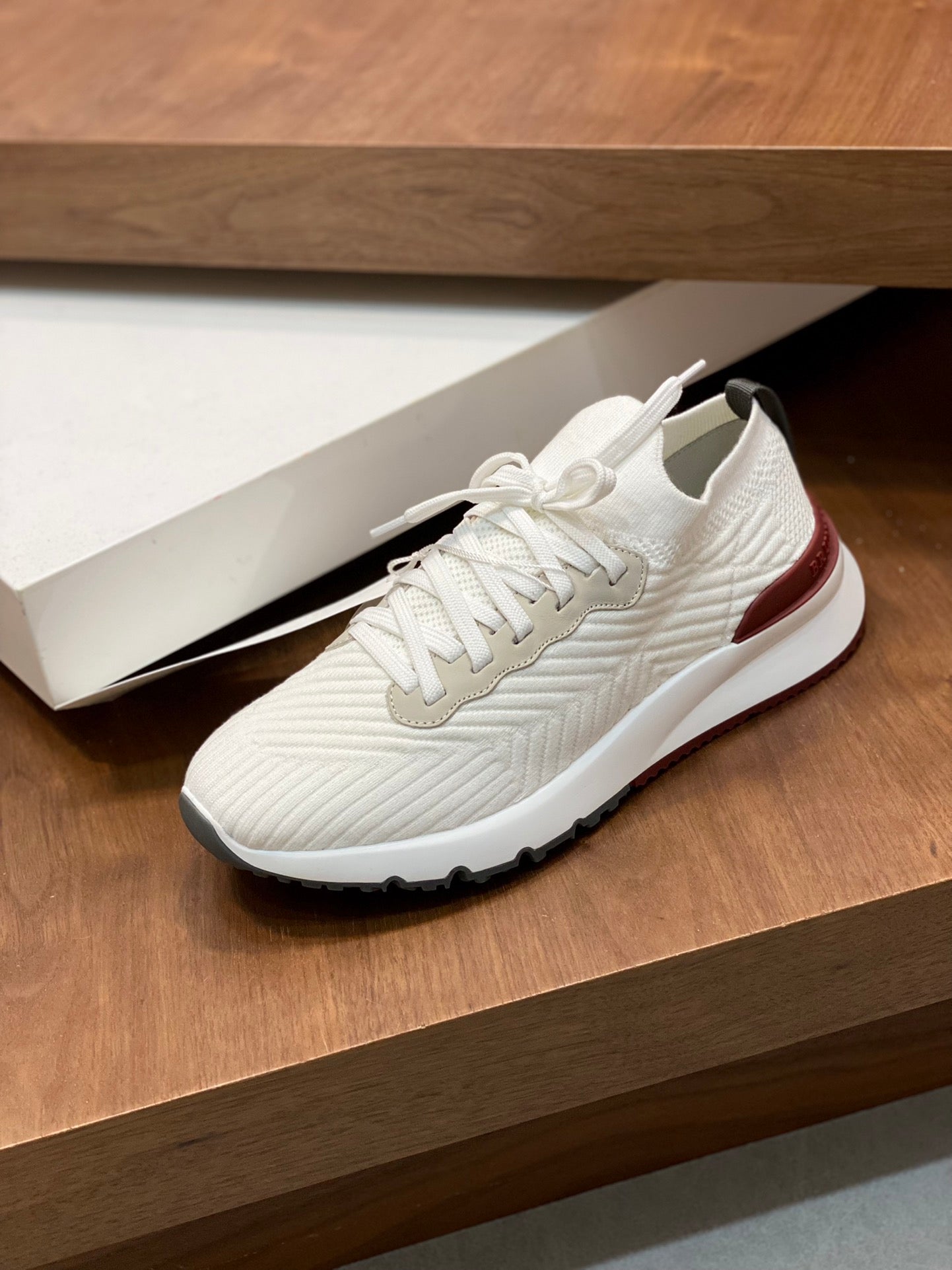 Brunello Cucinelli Flyknit Cashmere Lace-Up Sneakers – Spring/Summer Collection – 25SS