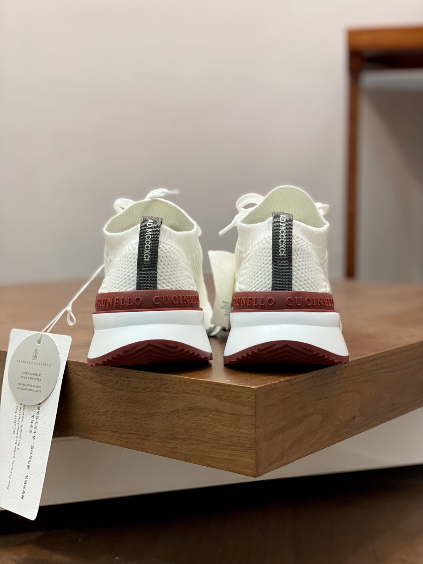 Brunello Cucinelli Flyknit Cashmere Lace-Up Sneakers – Spring/Summer Collection – 25SS