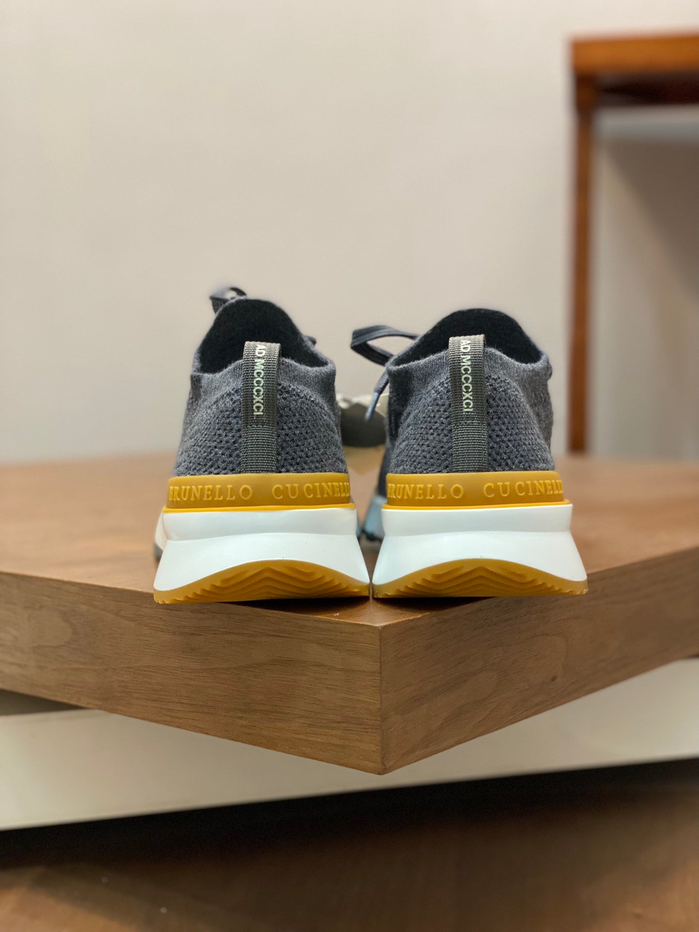 Brunello Cucinelli Flyknit Cashmere Lace-Up Sneakers – Spring/Summer Collection – 25SS