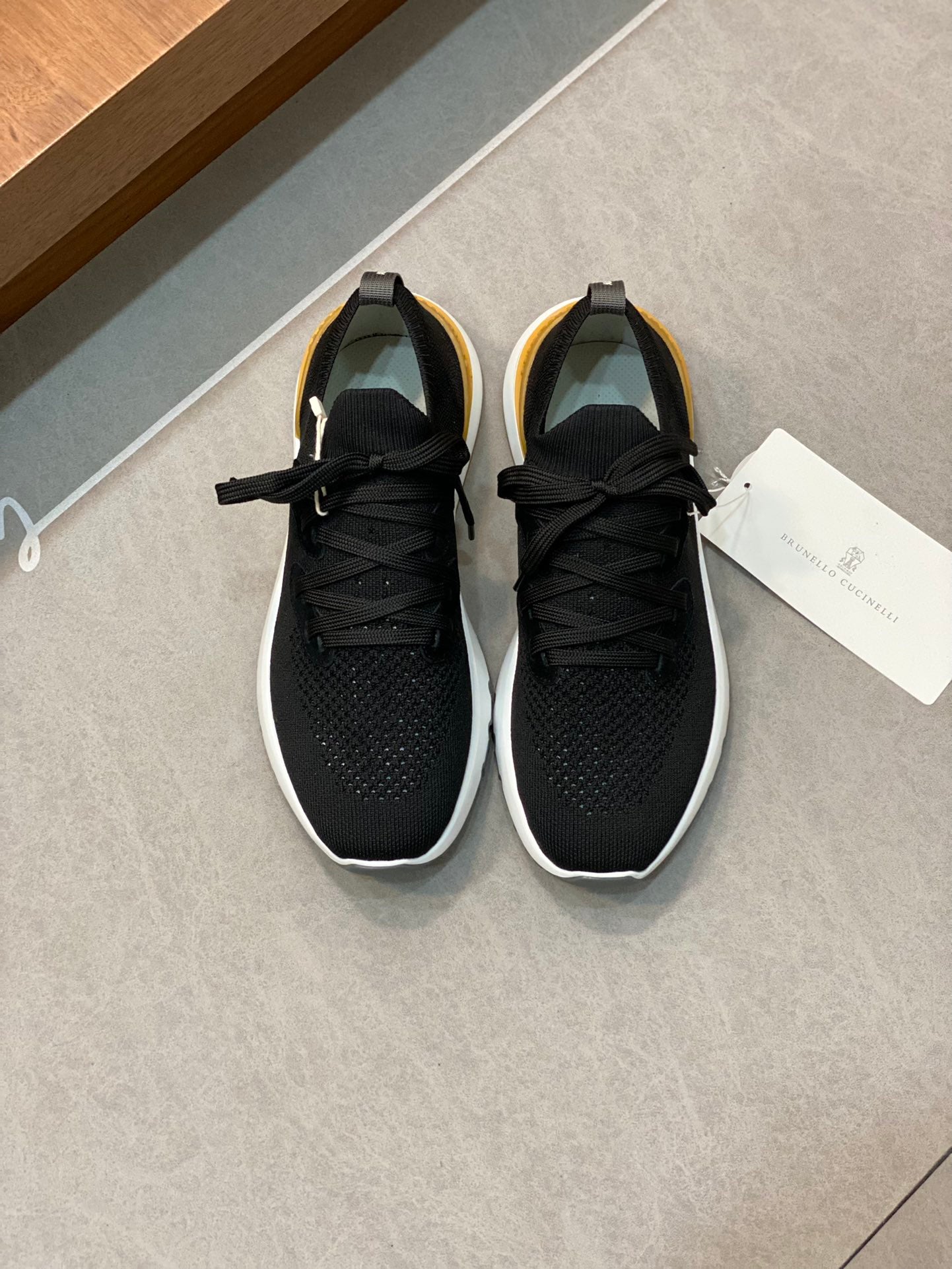 Brunello Cucinelli Flyknit Cashmere Lace-Up Sneakers – Spring/Summer Collection – 25SS