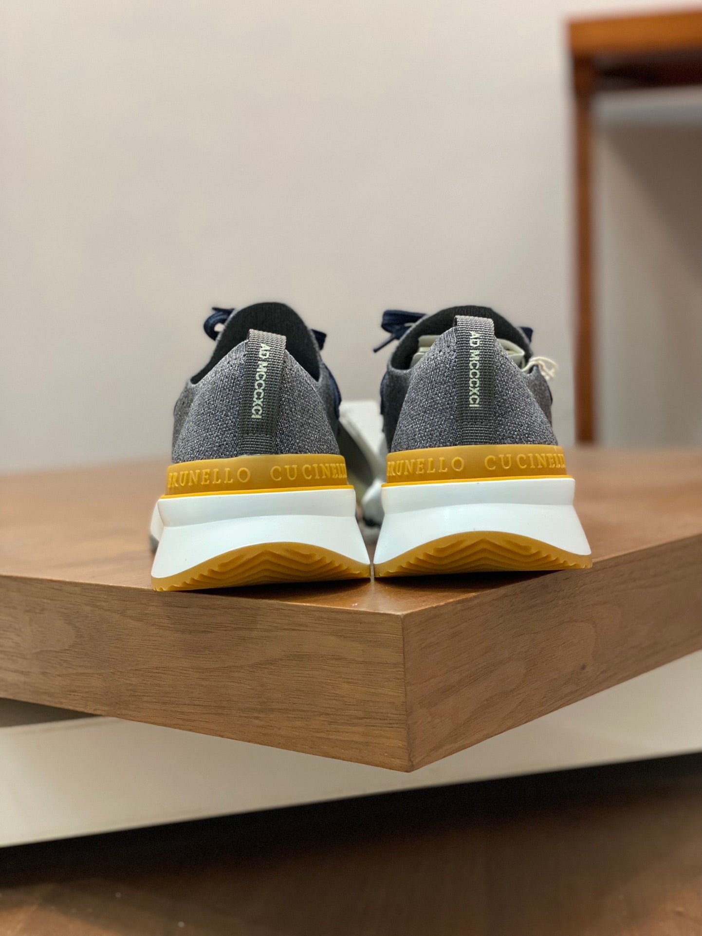 Brunello Cucinelli Flyknit Cashmere Lace-Up Sneakers – Spring/Summer Collection – 25SS