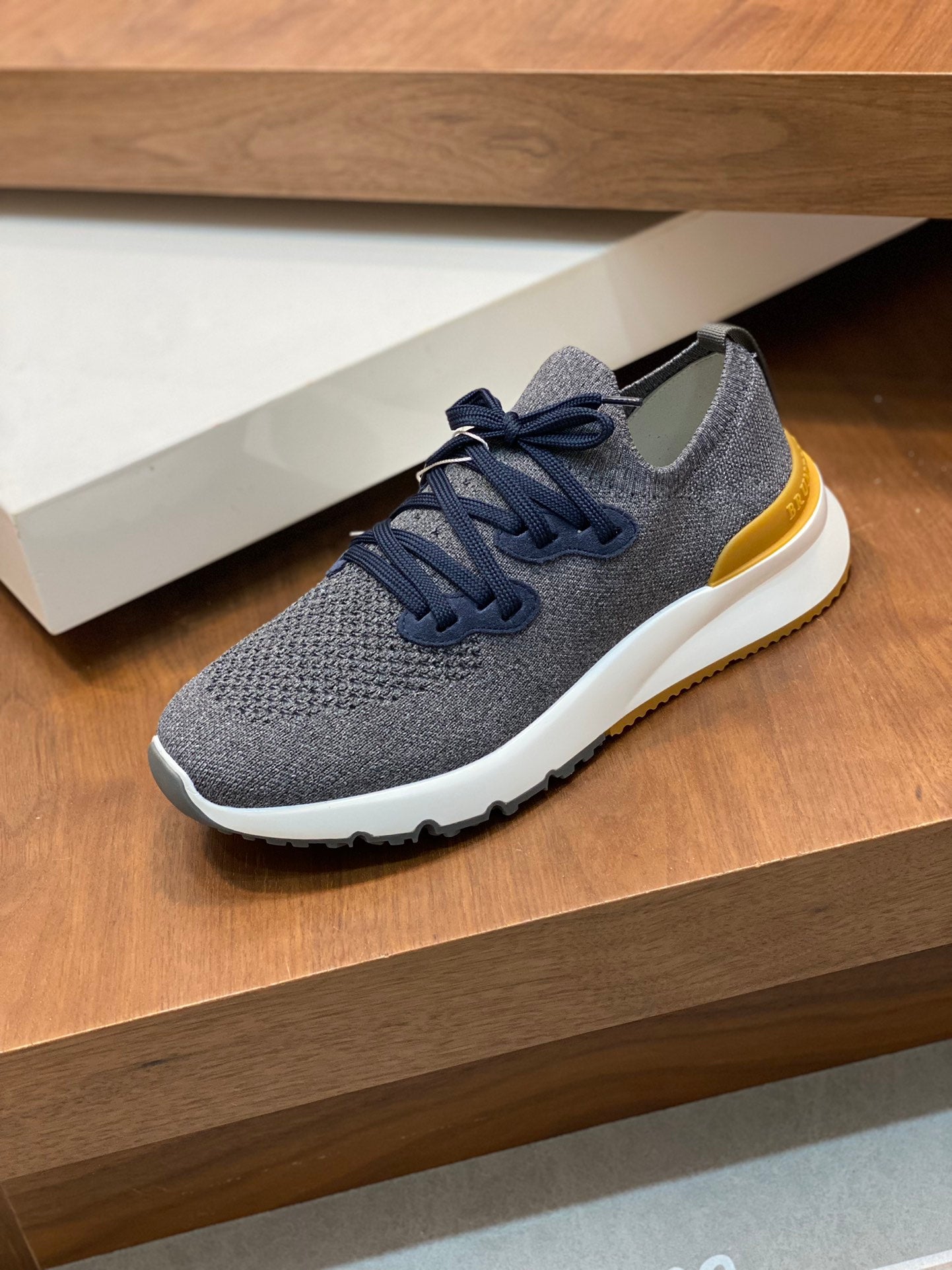 Brunello Cucinelli Flyknit Cashmere Lace-Up Sneakers – Spring/Summer Collection – 25SS