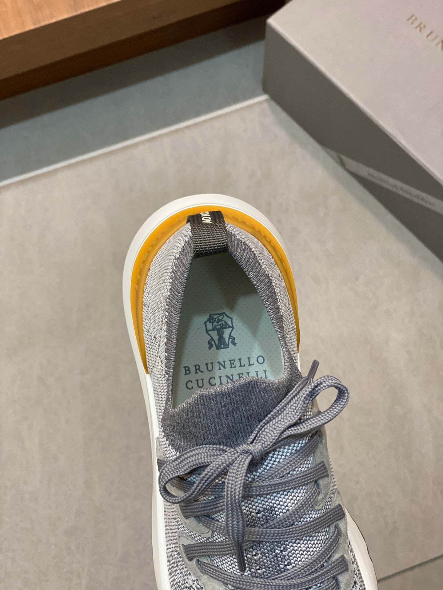 Brunello Cucinelli Flyknit Cashmere Lace-Up Sneakers – Spring/Summer Collection – 25SS