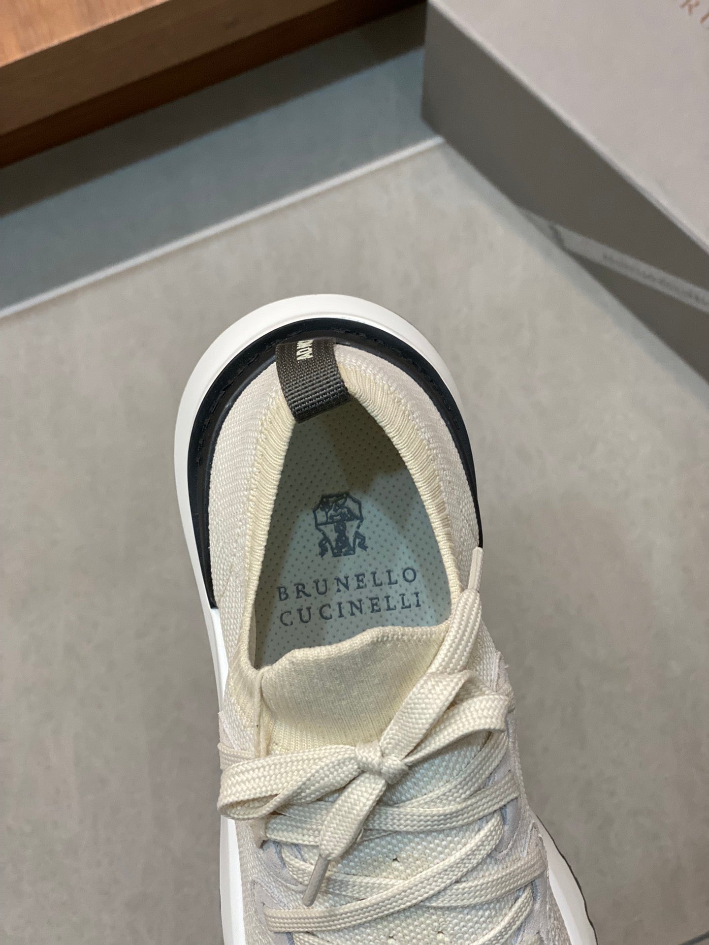Brunello Cucinelli Flyknit Cashmere Lace-Up Sneakers – Spring/Summer Collection – 25SS