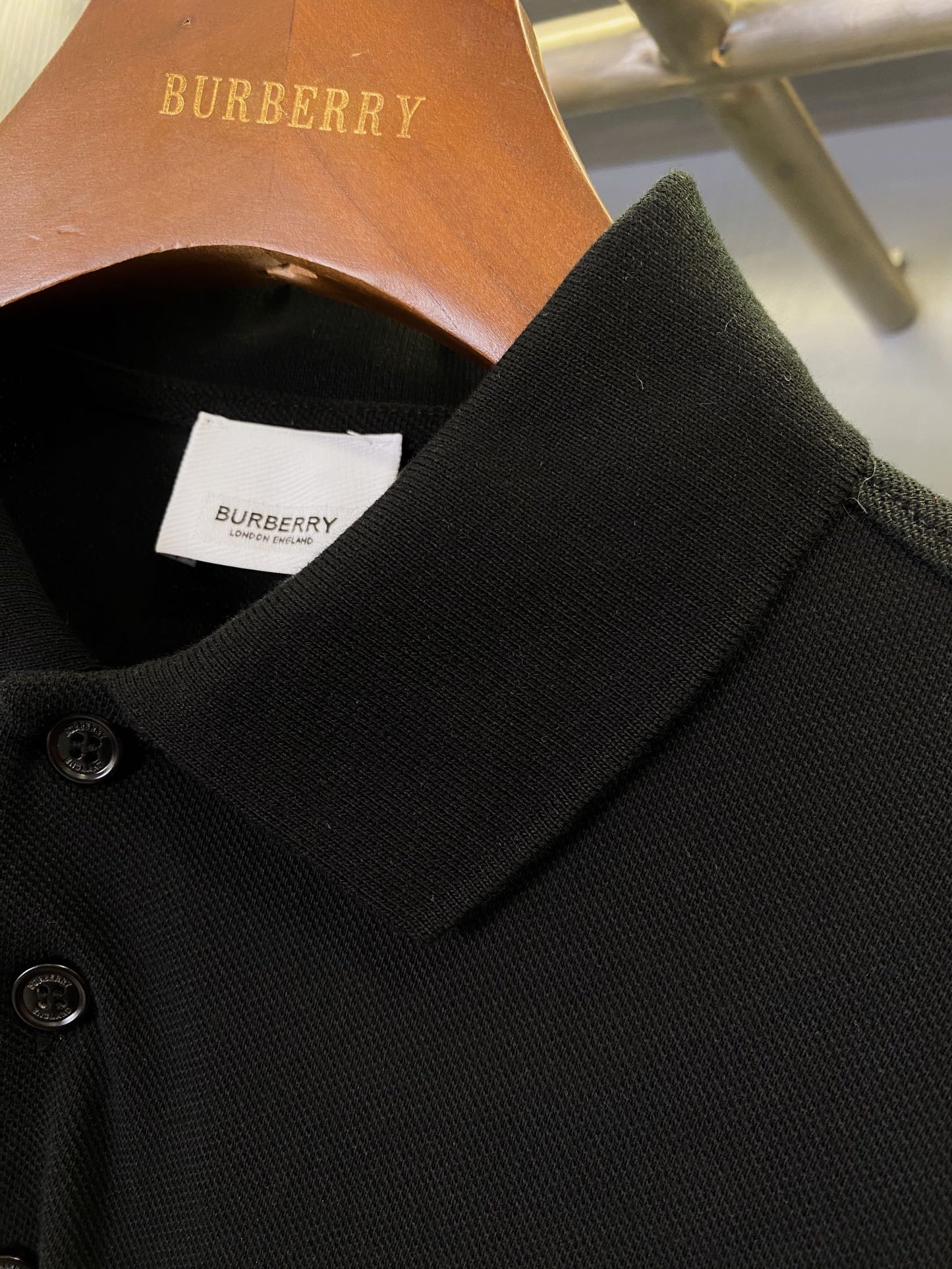 Burberry Horse Embroidered Piqué Cotton Polo Shirt