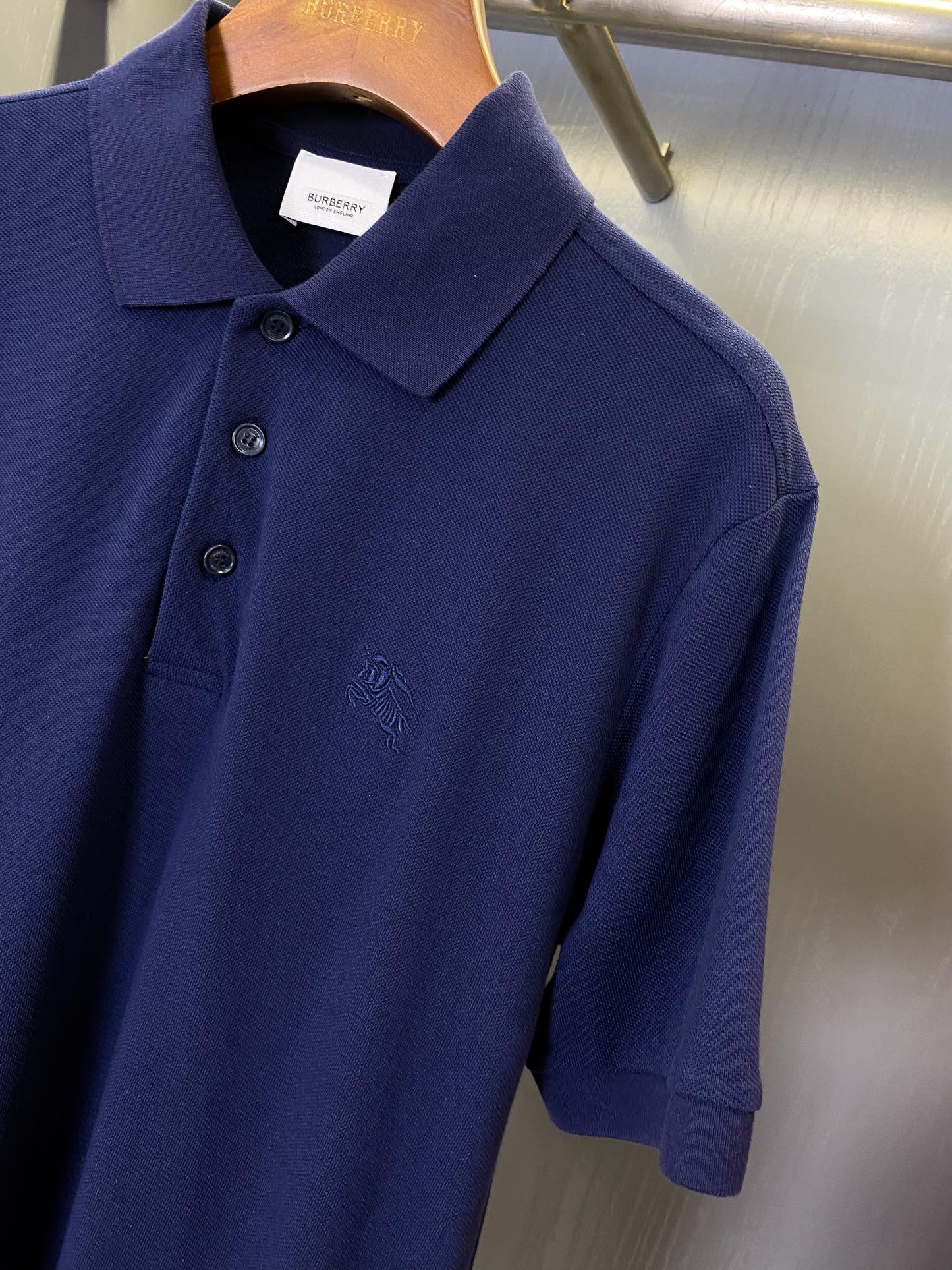 Burberry Equestrian Knight Piqué Cotton Polo Shirt