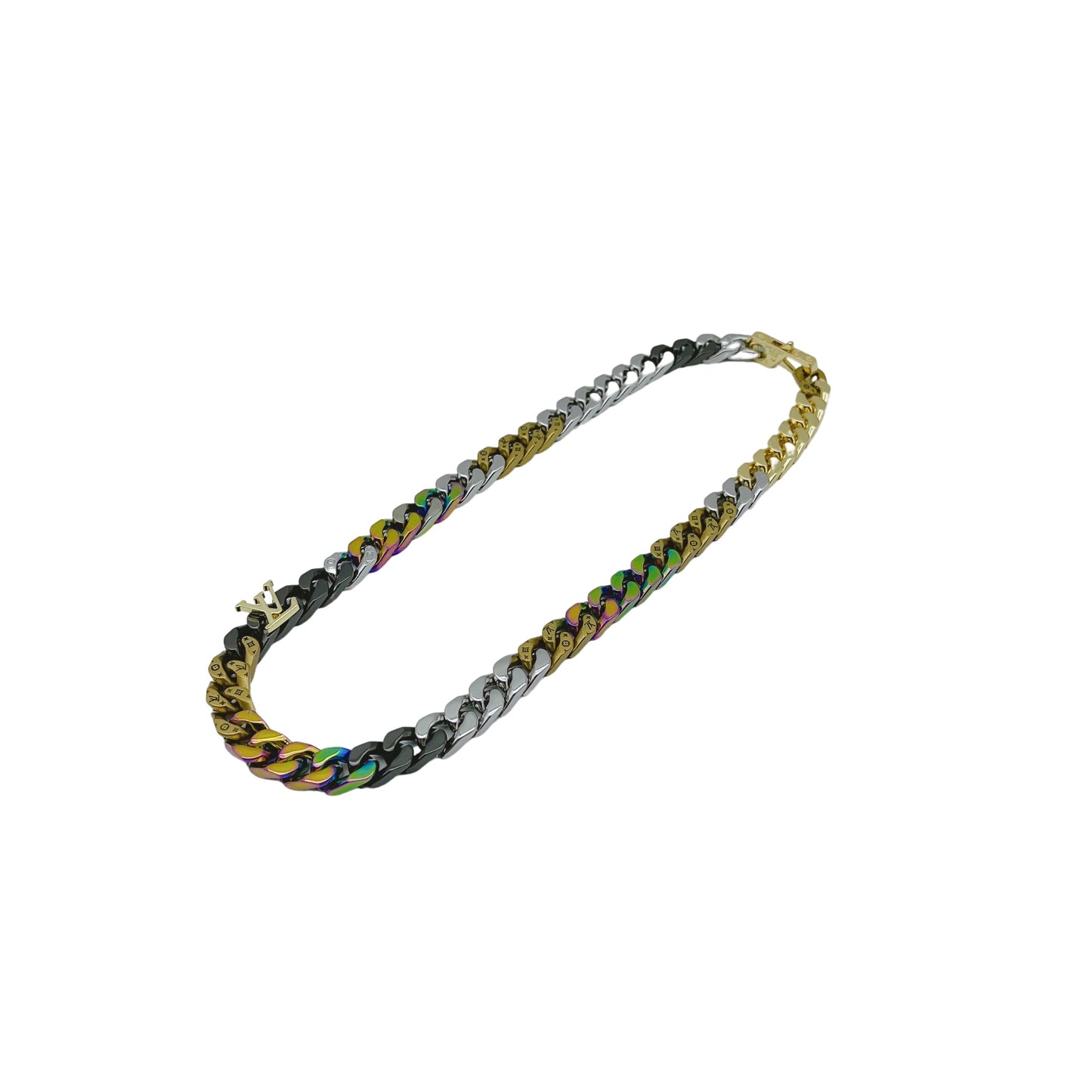 Louis Vuitton Chain Links Patches Necklace – 2023 Autumn/Winter Collection