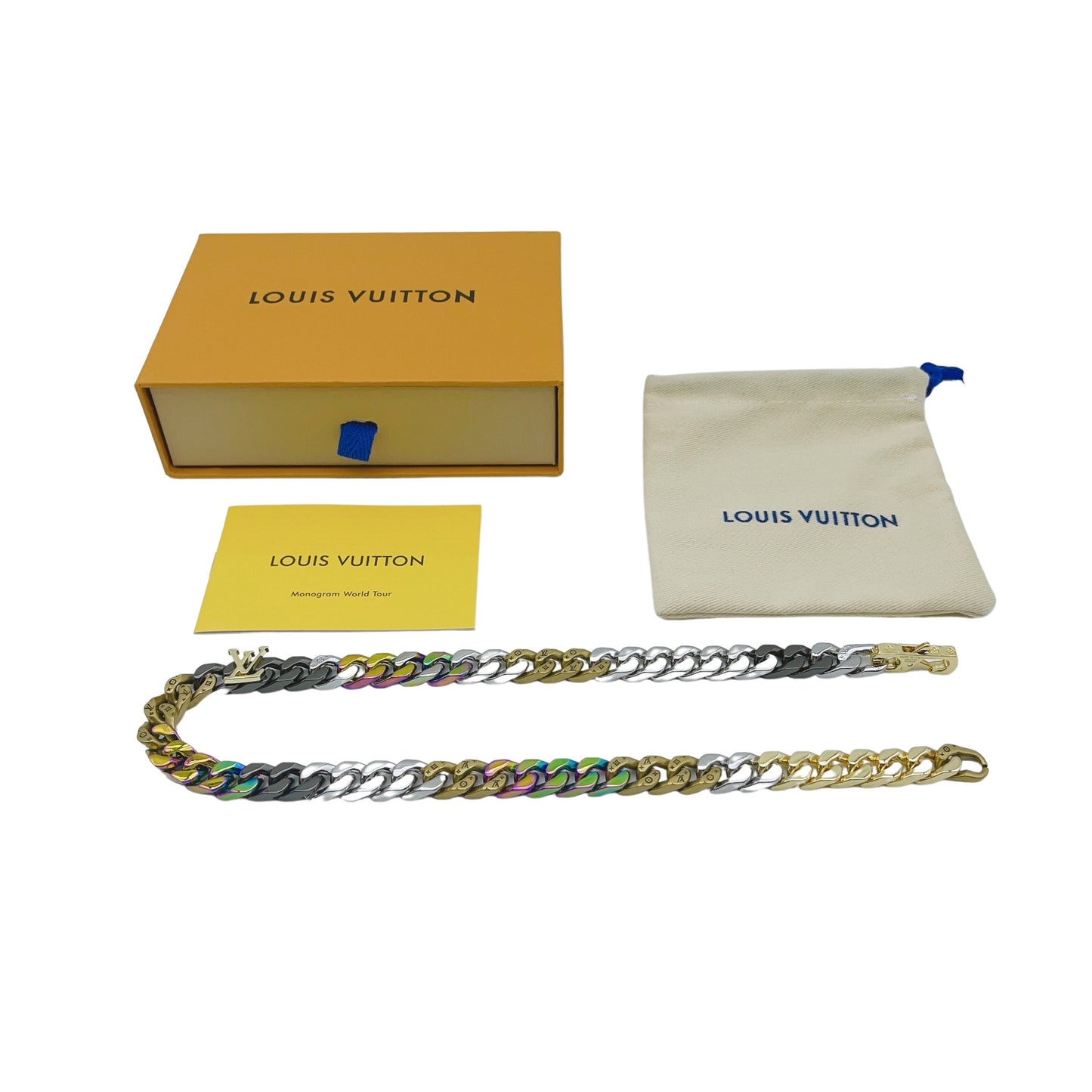 Louis Vuitton Chain Links Patches Necklace – 2023 Autumn/Winter Collection