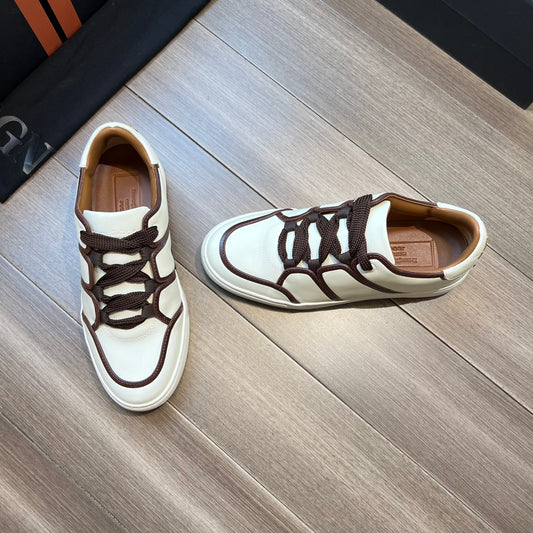 Zegna Nappa Woven Leather Loafers