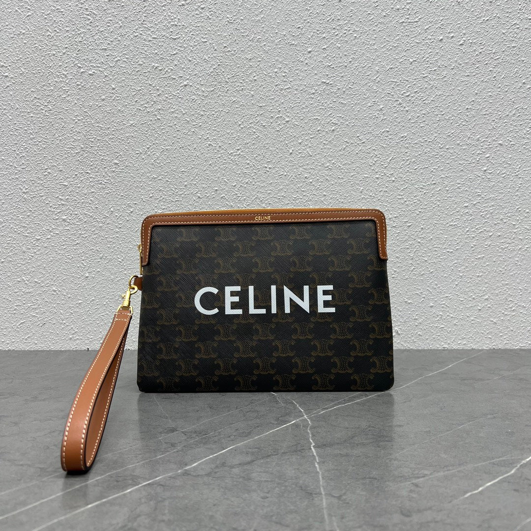 Celine Clutch Bag with Wrist Strap