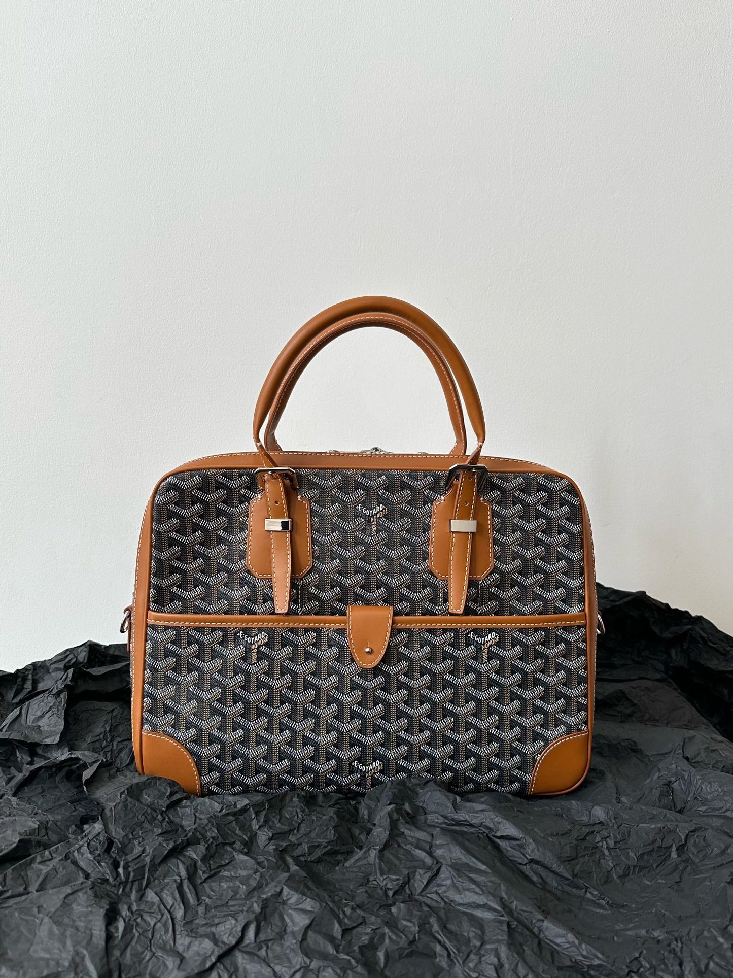 Goyard Men's Professional Briefcase – Black/Brown