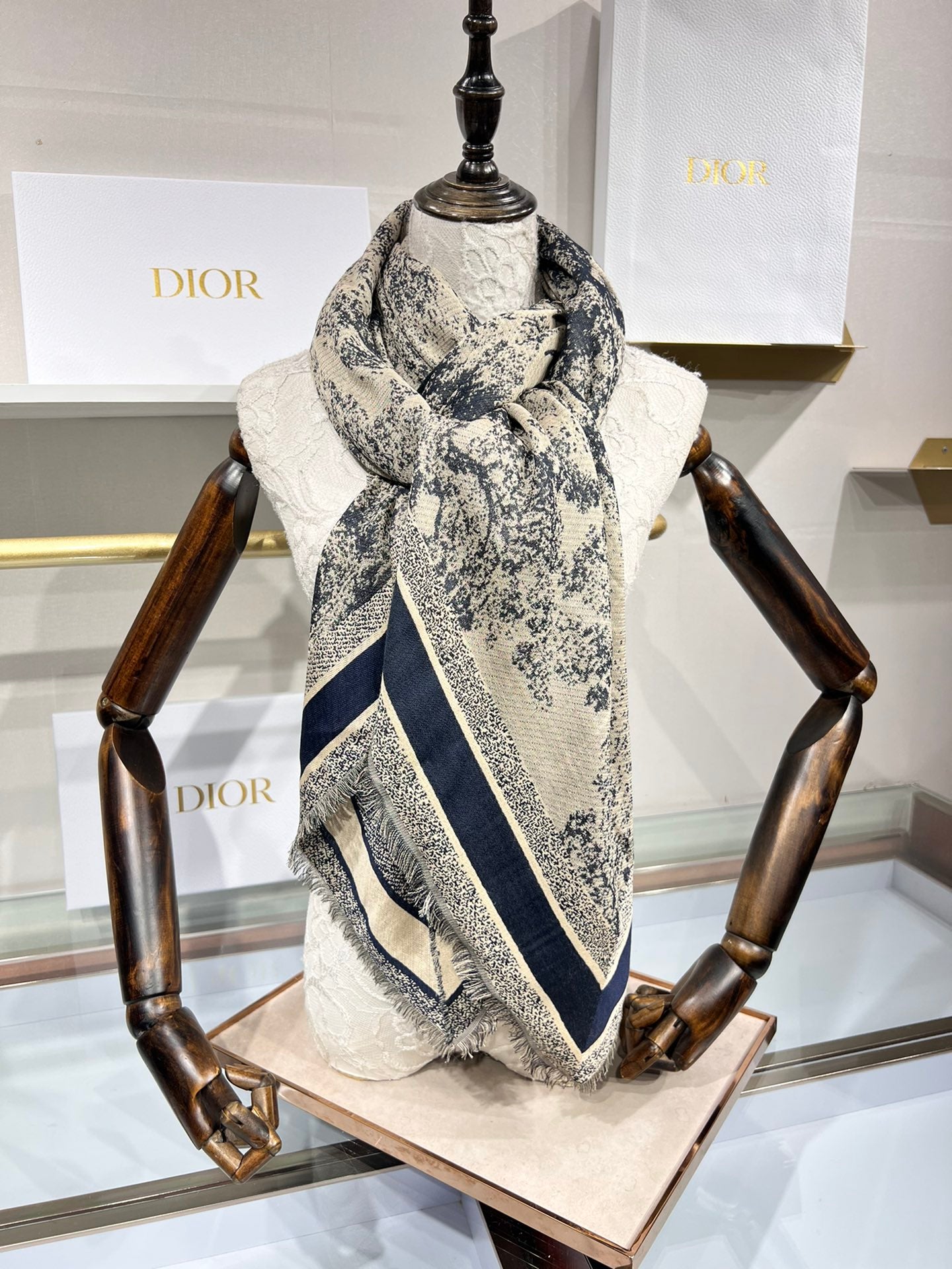 Dior Limited Edition Grey Shawl