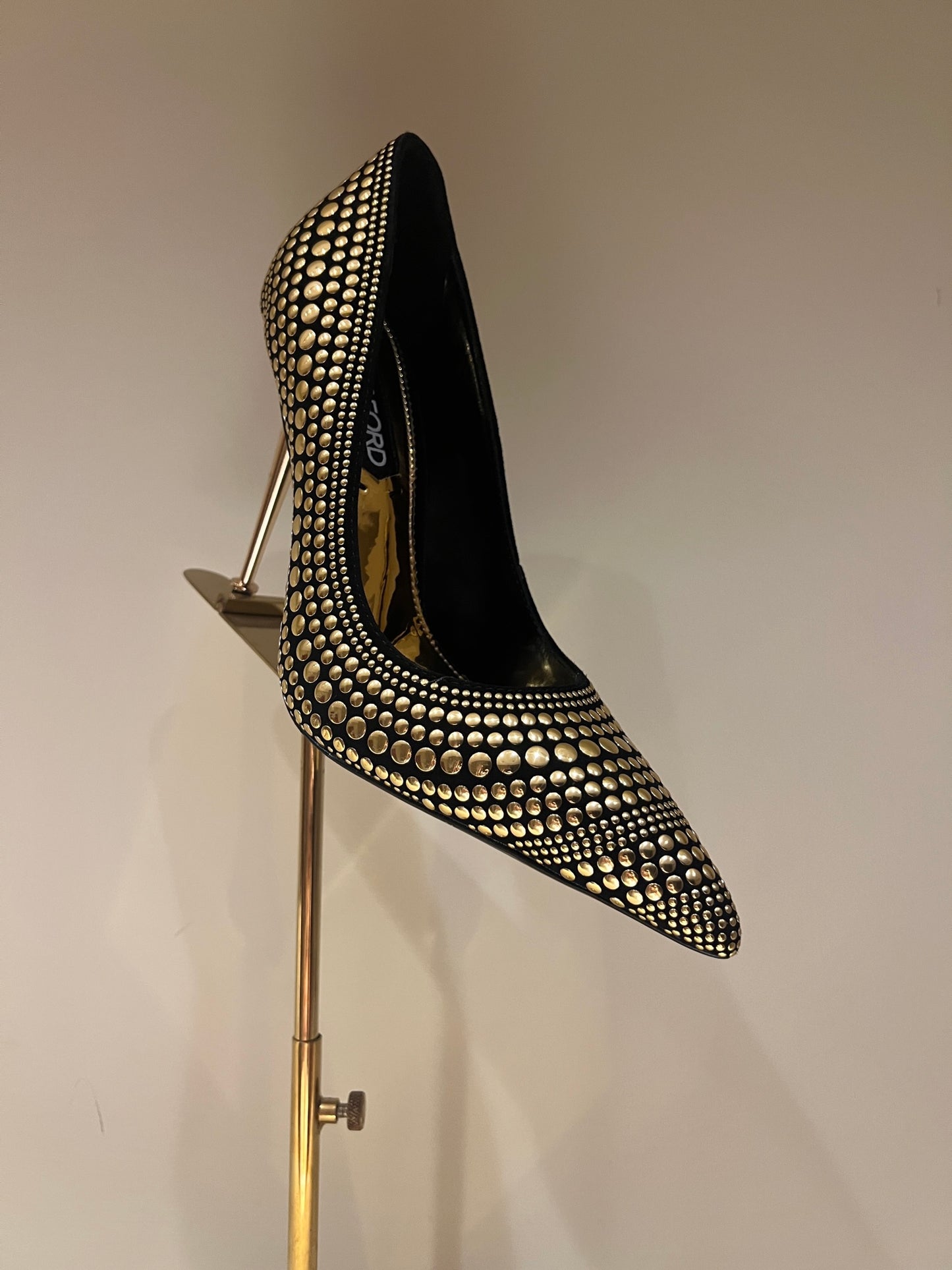 Tom Ford Crystal-Embellished Gold Heeled Sandals