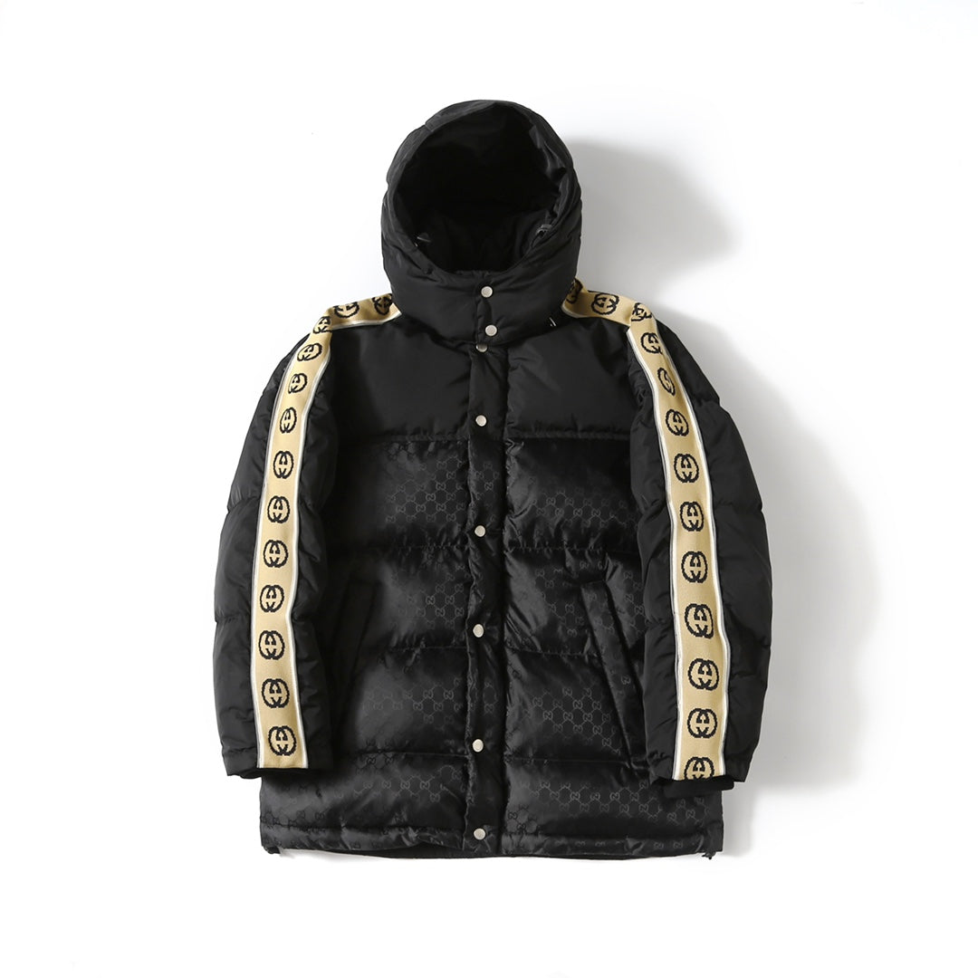 Gucci Double G Jacquard Reflective Runway Down Jacket