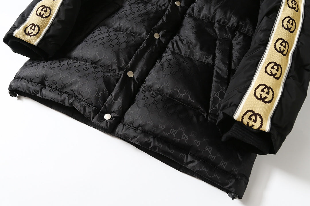 Gucci Double G Jacquard Reflective Runway Down Jacket