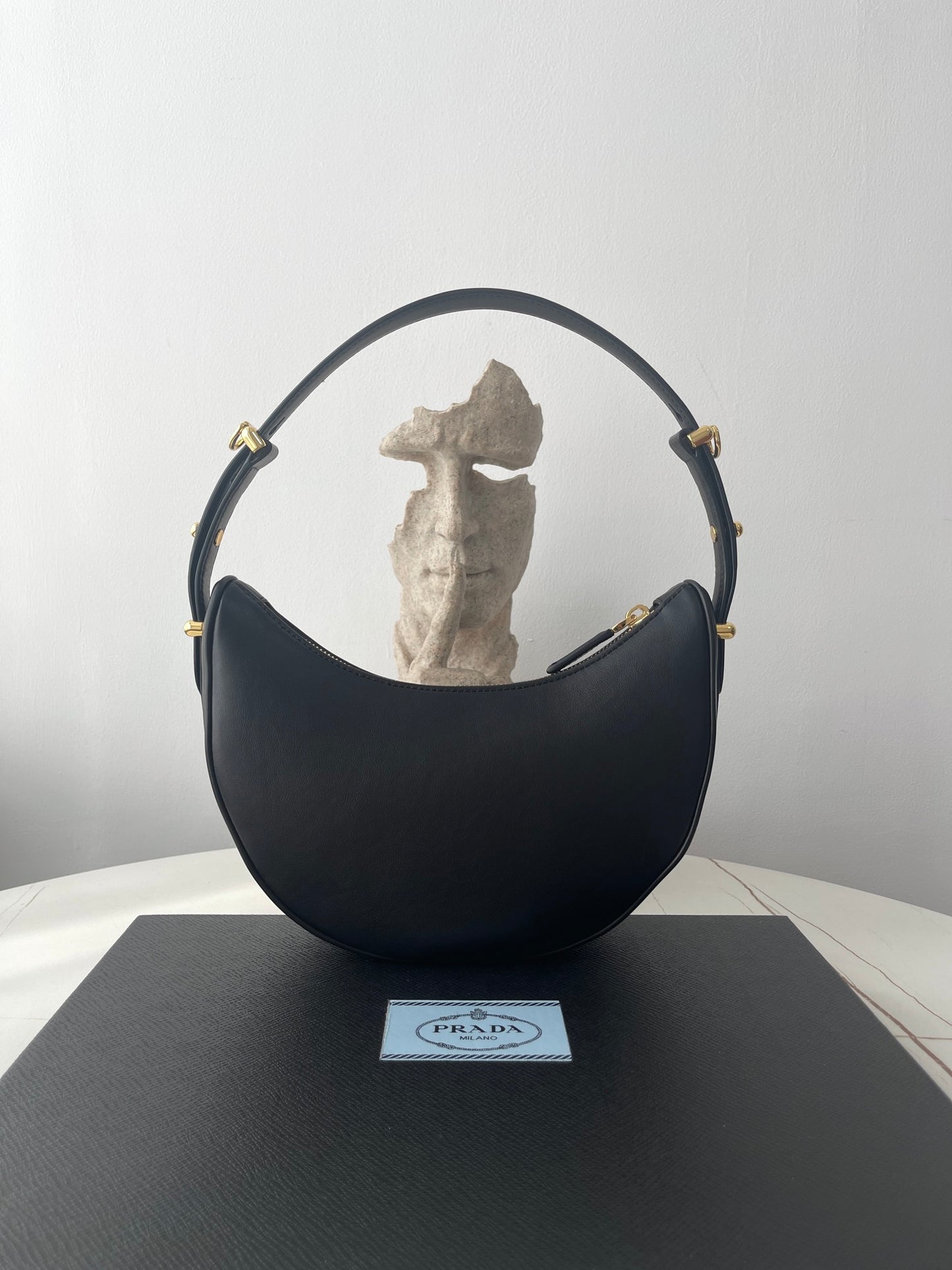 Prada Arque Cowhide Shoulder Bag