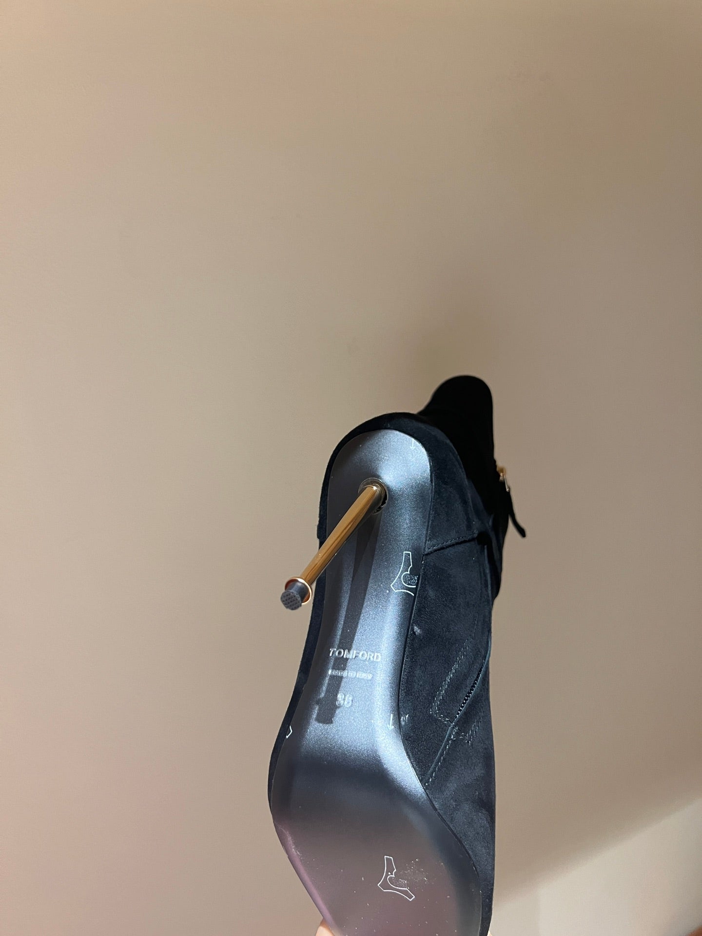 Tom Ford Luxury Metal Heel Ankle Boots