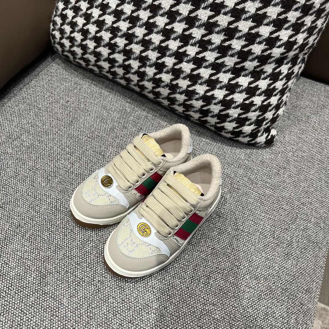Gucci Rhyton Distressed Kids' Sneakers – Kids Collection – 2023SS