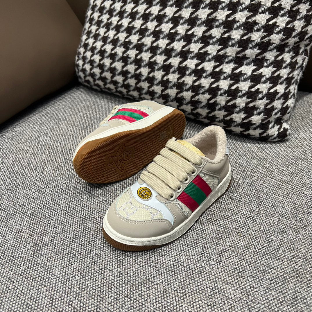 Gucci Rhyton Distressed Kids' Sneakers – Kids Collection – 2023SS