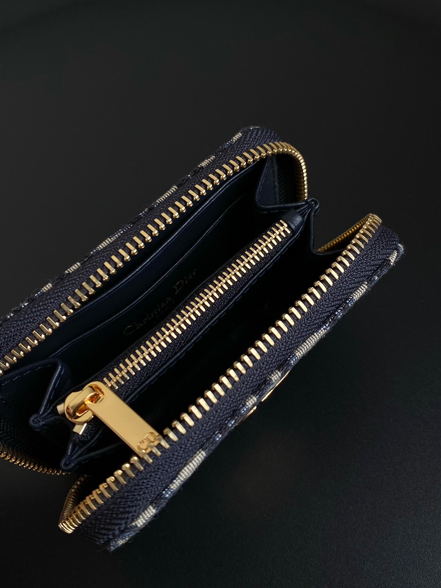 Dior Saddle Zipper Card Holder
