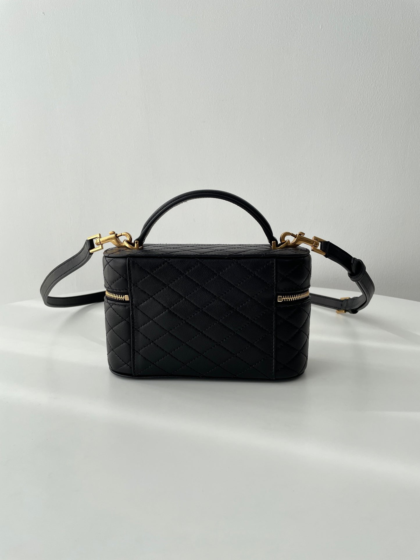 Saint Laurent Gaby Mini Quilted Lambskin Cosmetic Bag