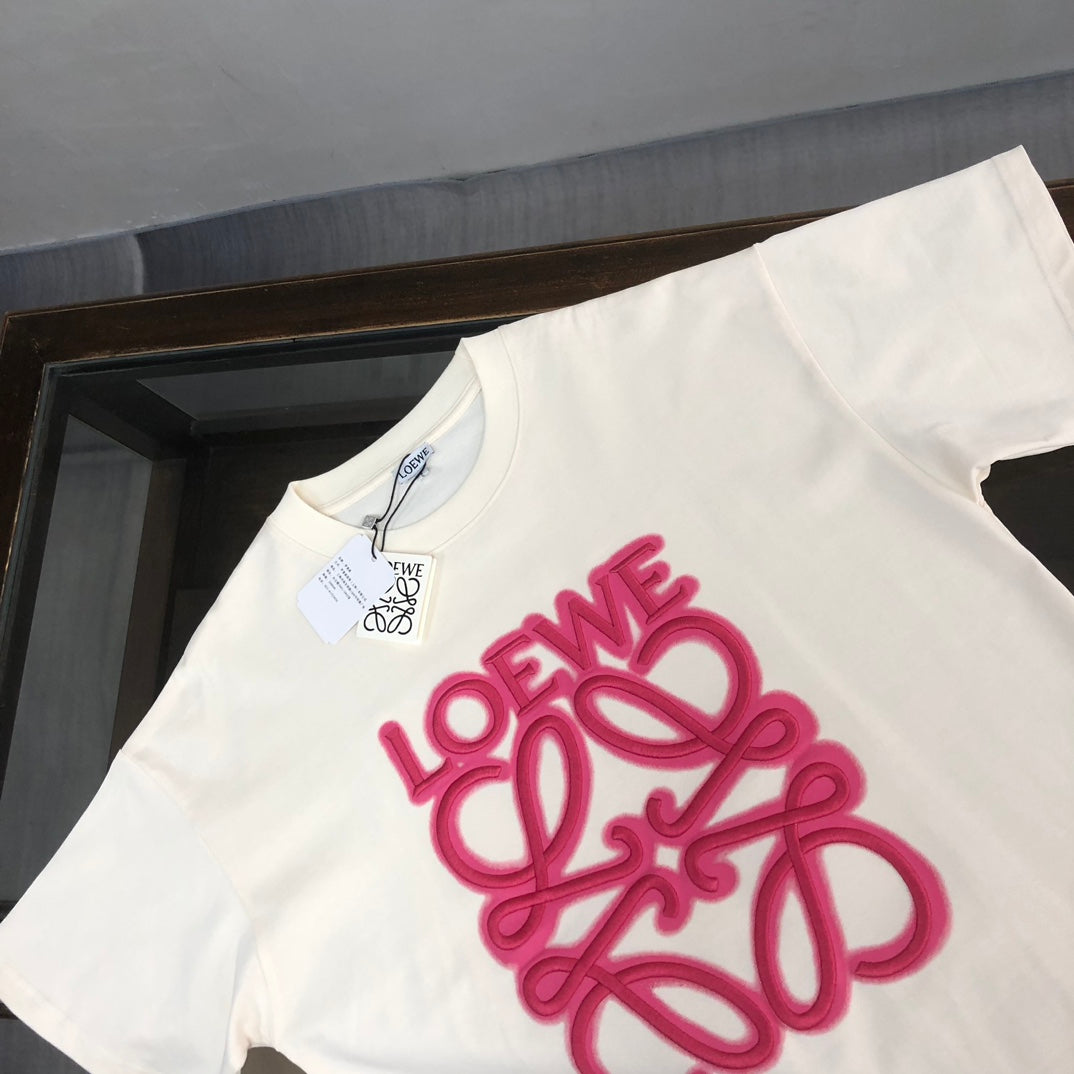 Loewe Embroidered Logo Cotton T-Shirt