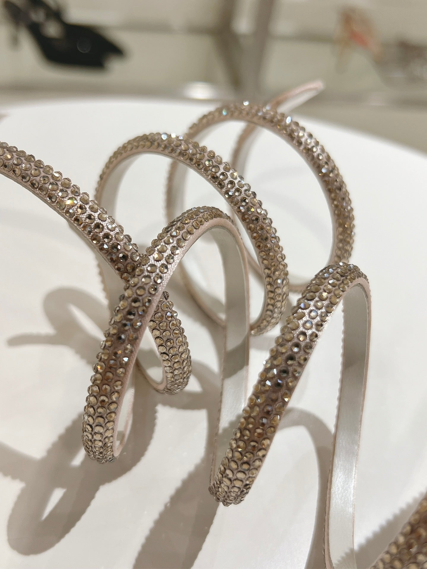René Caovilla Cleo Crystal-Embellished Heeled Sandals – 24SS