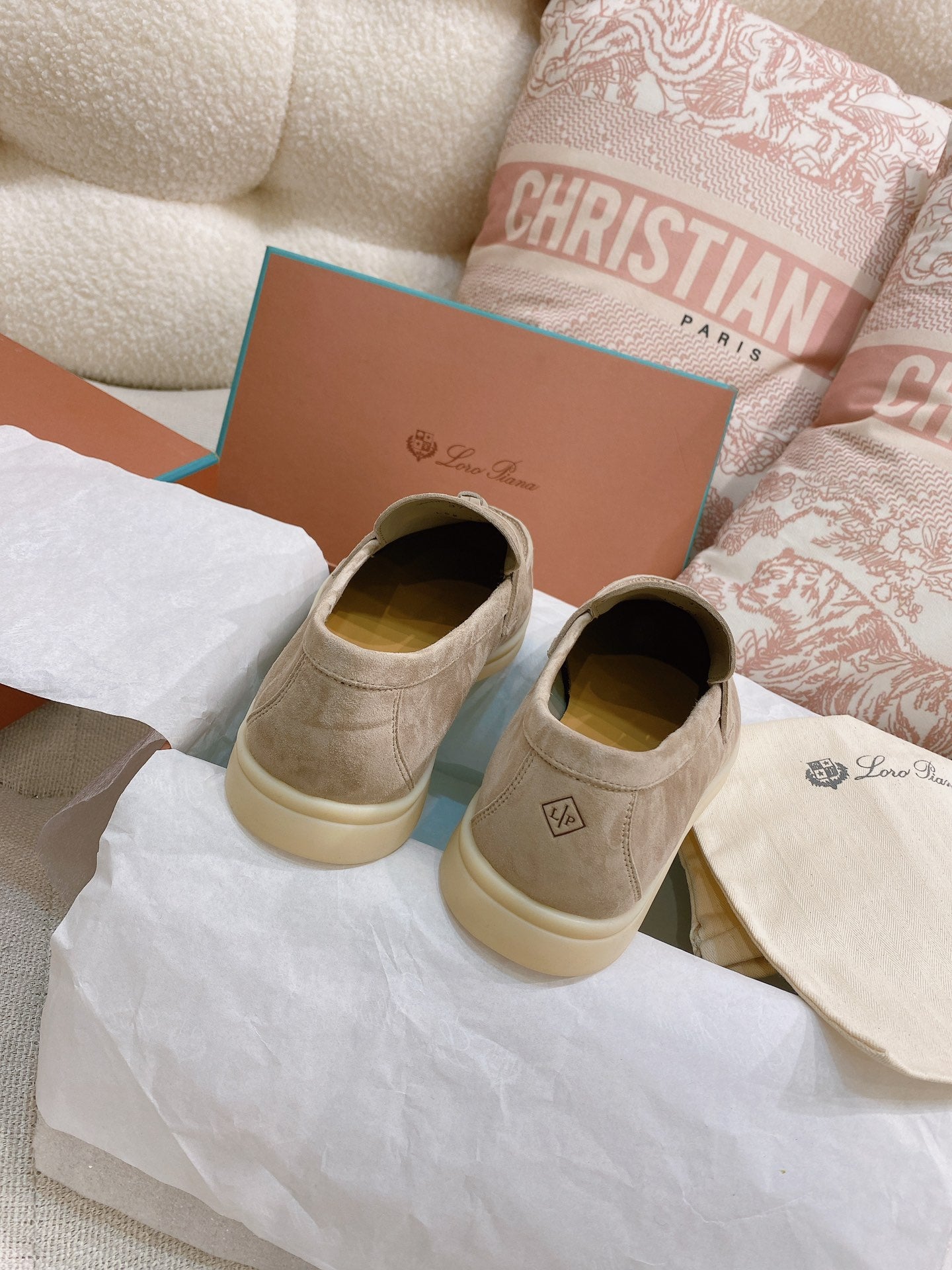 Loro Piana Glossy Cashmere Loafers