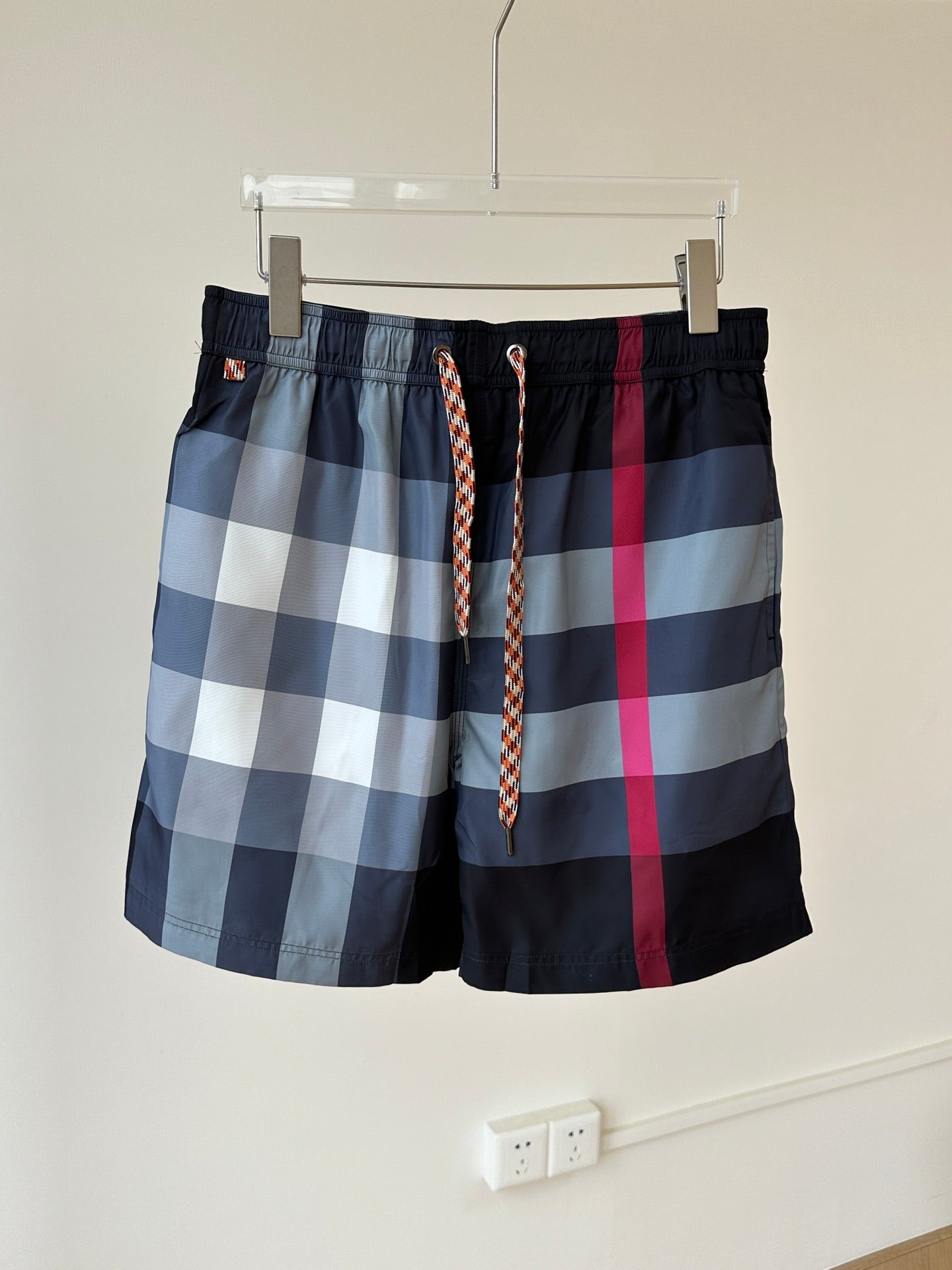 Burberry Plaid Drawstring Swim Trunks – Summer Collection
