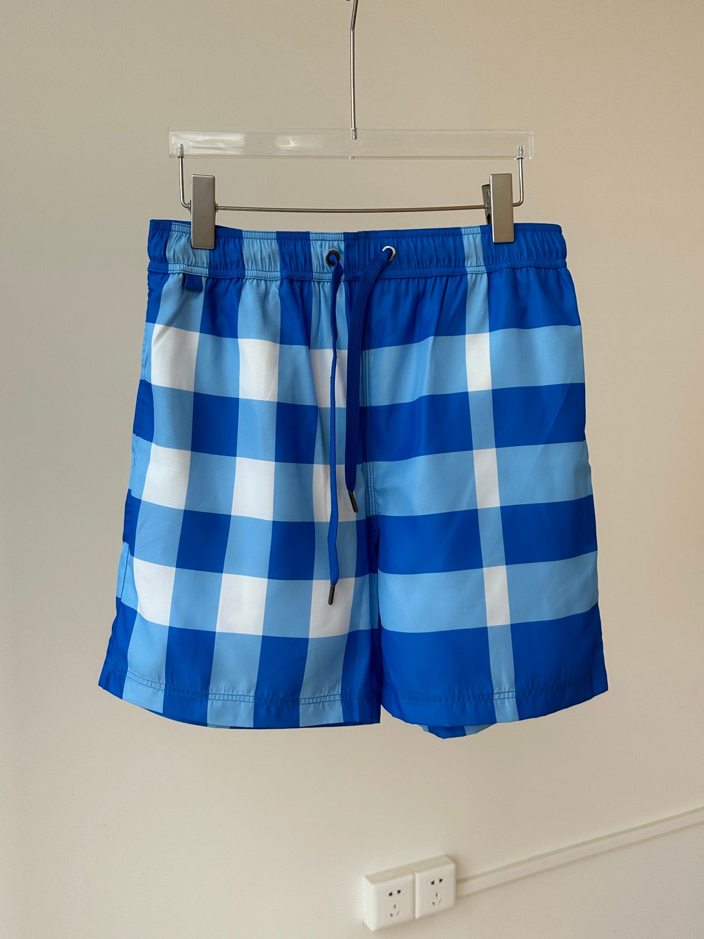 Burberry Plaid Drawstring Swim Trunks – Summer Collection