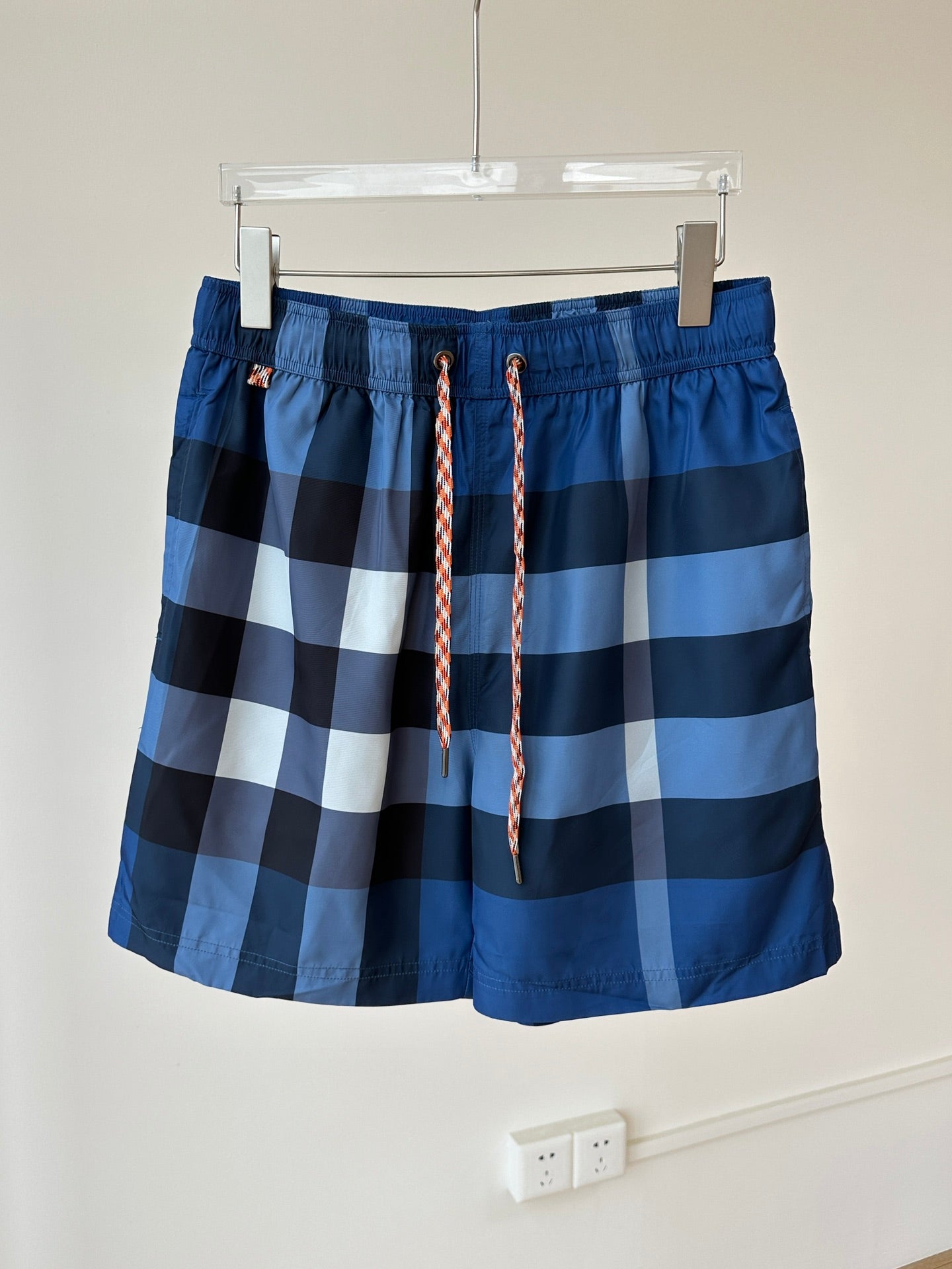 Burberry Plaid Drawstring Swim Trunks – Summer Collection