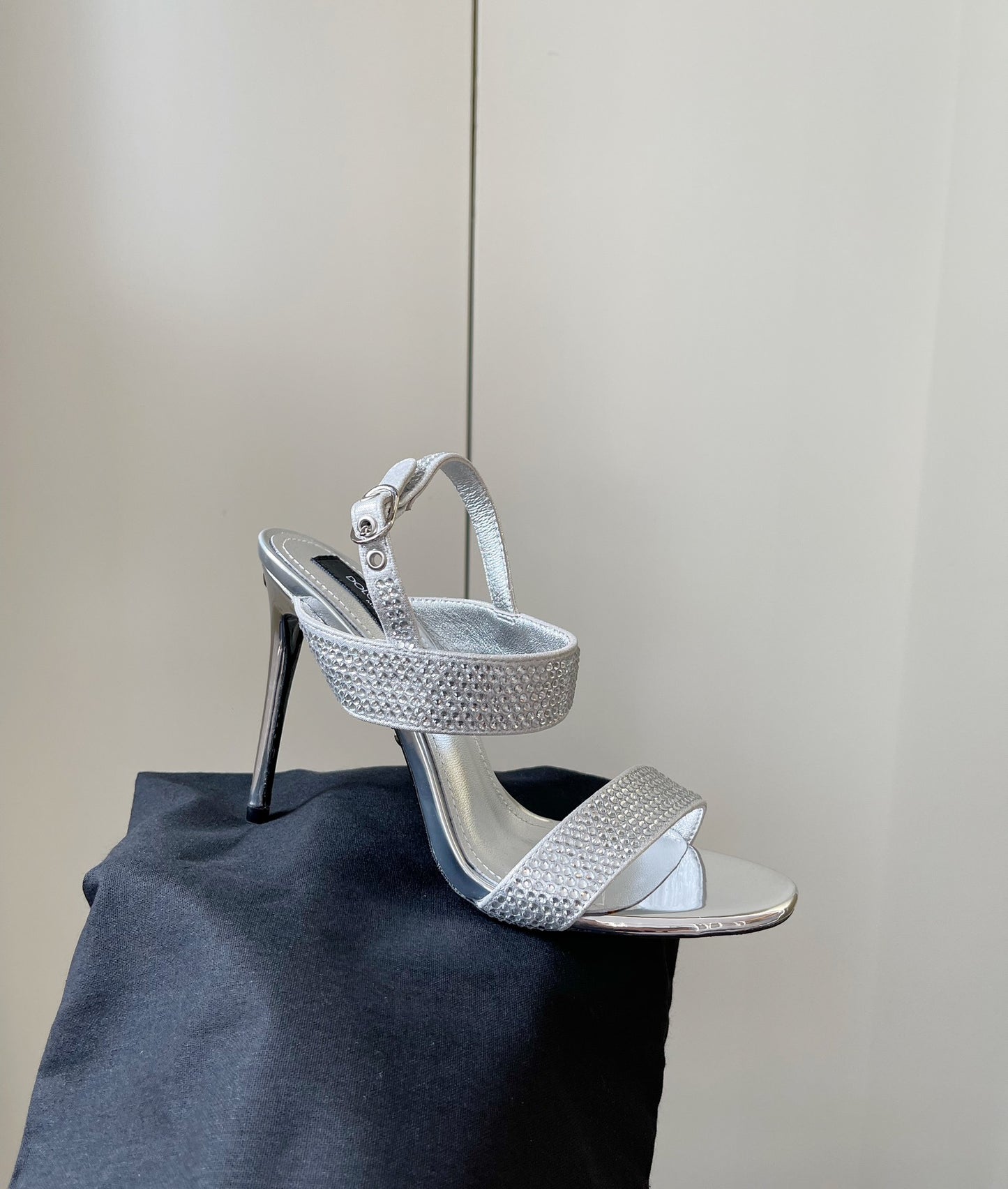 Dolce & Gabbana Rhinestone Heeled Sandals