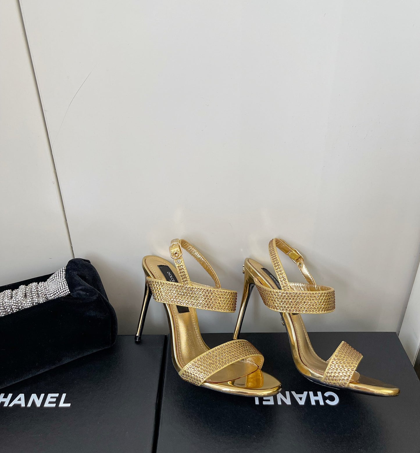 Dolce & Gabbana Rhinestone Heeled Sandals