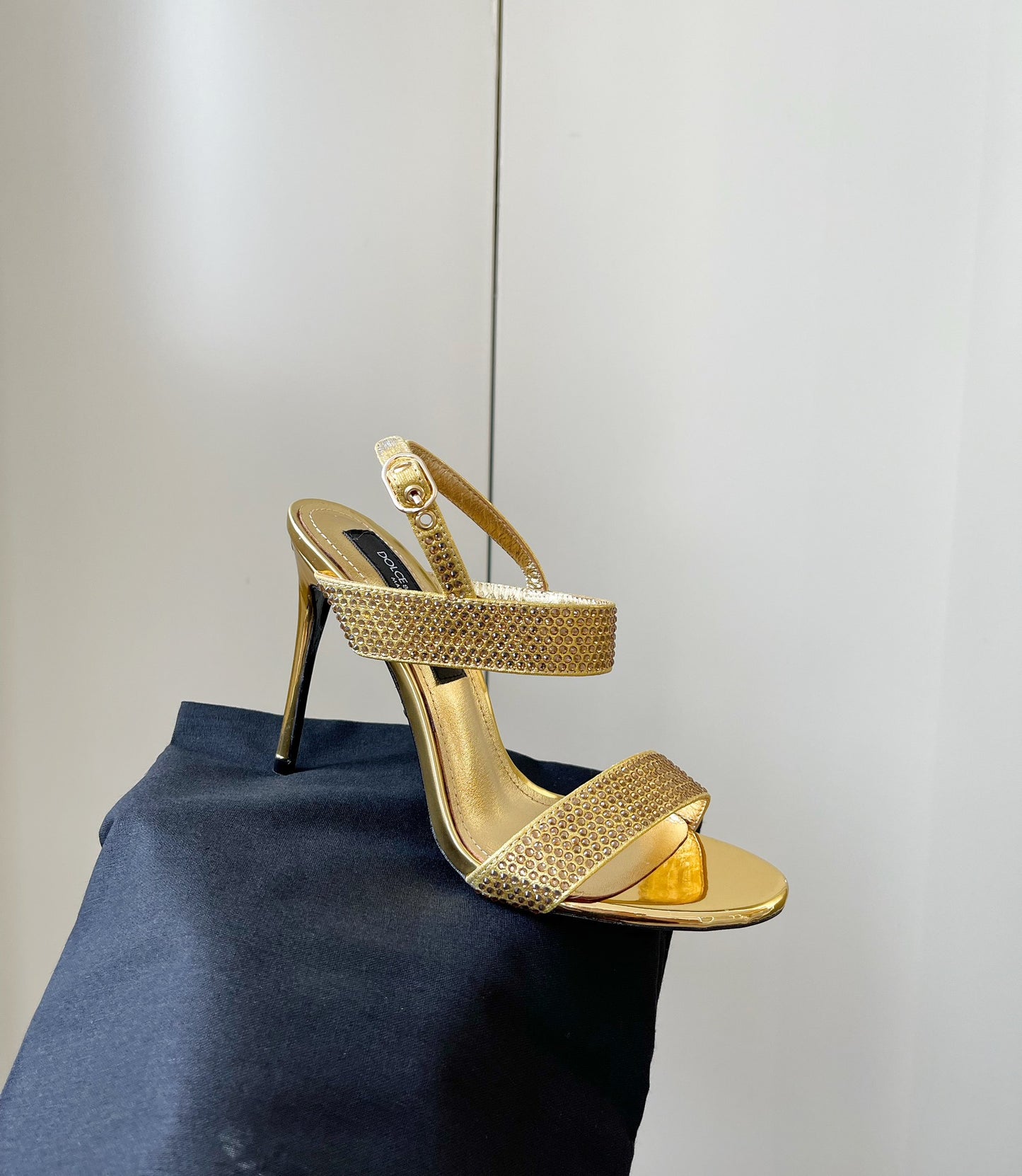 Dolce & Gabbana Rhinestone Heeled Sandals