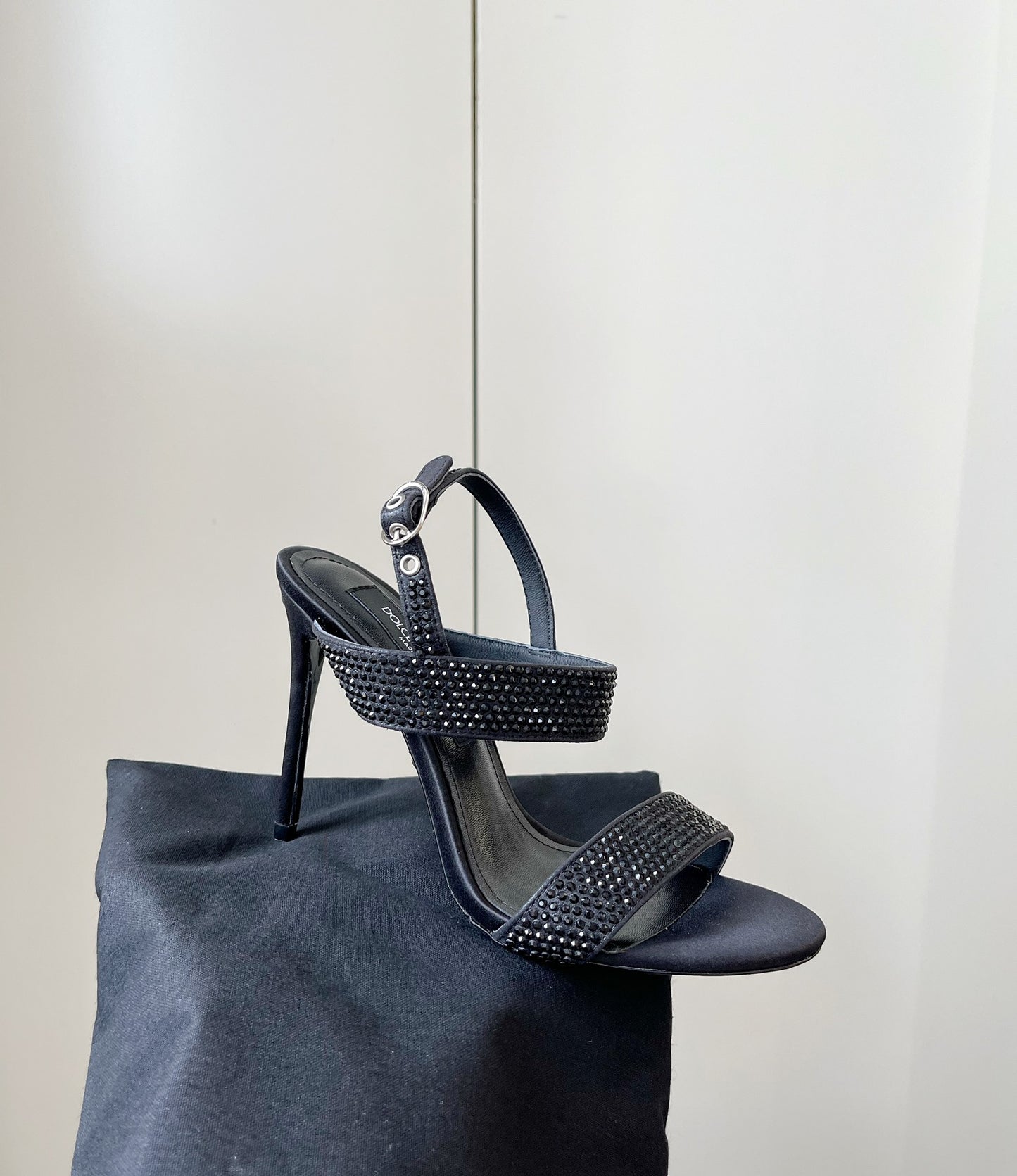 Dolce & Gabbana Rhinestone Heeled Sandals