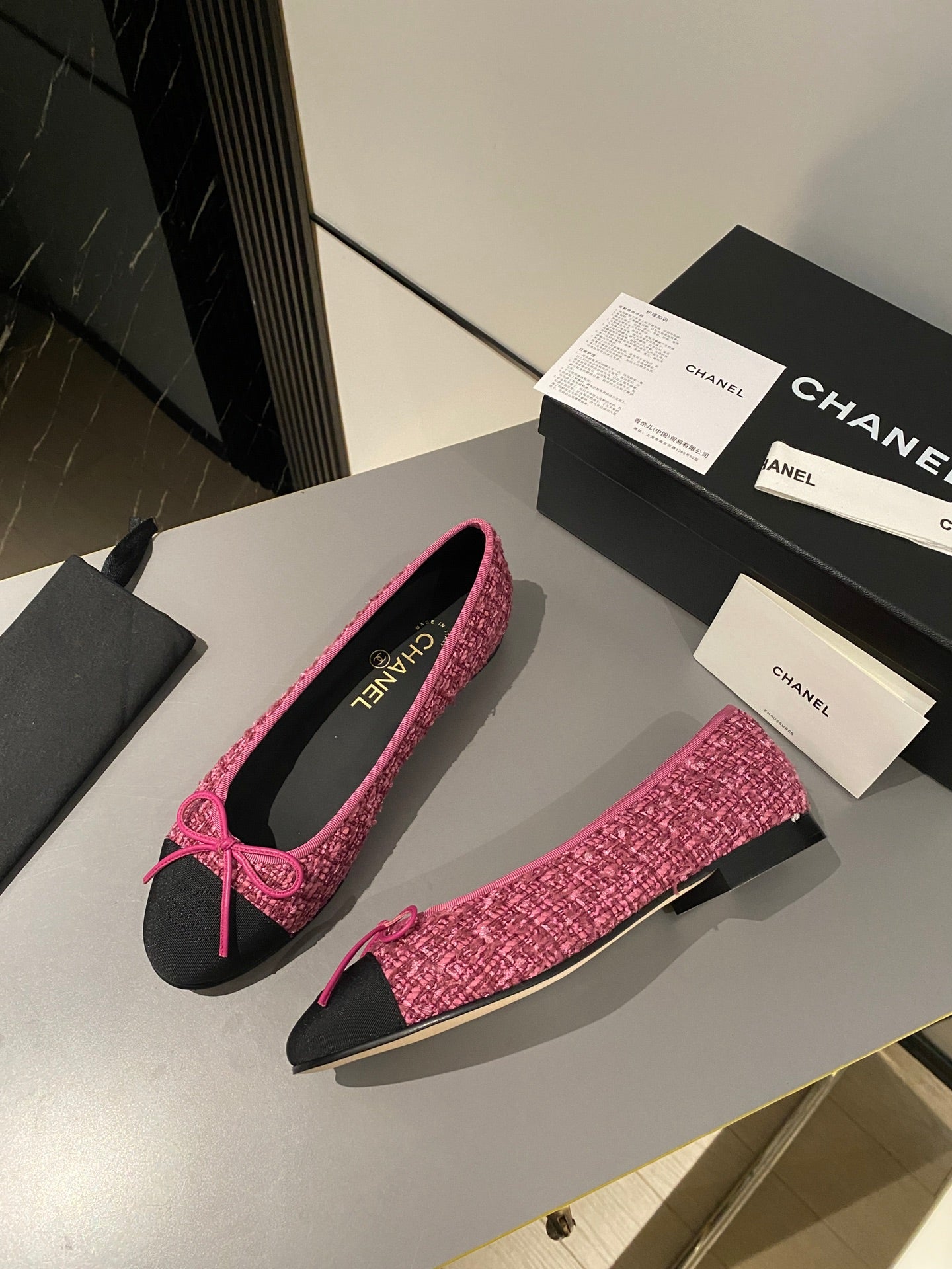 Chanel Classic Tweed Ballerina Flats