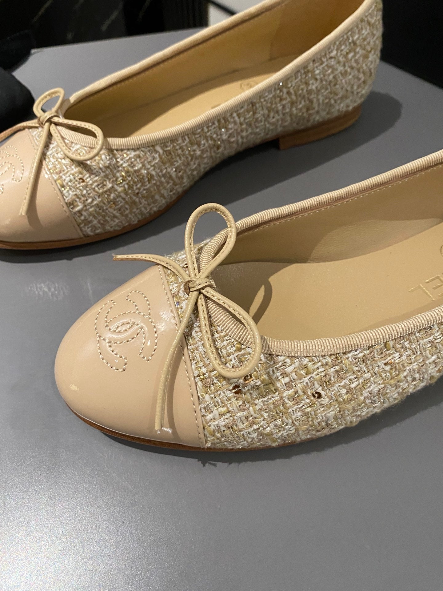 Chanel Classic Tweed Ballerina Flats
