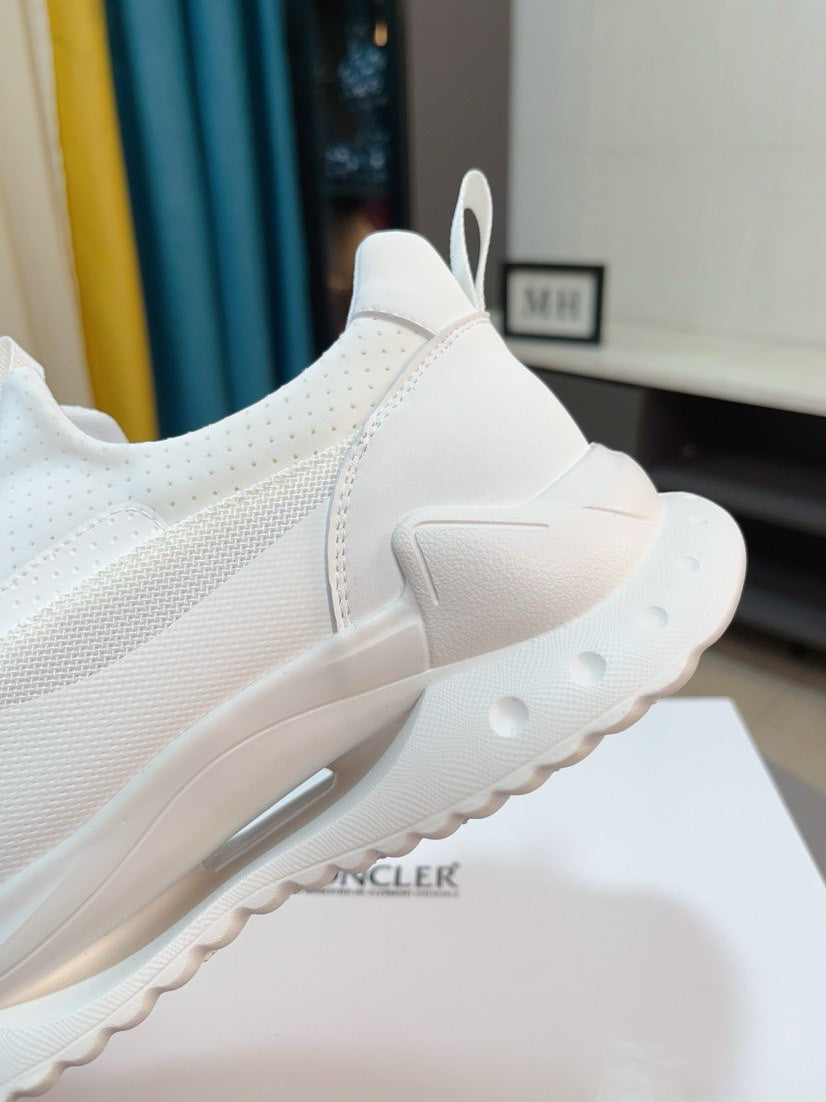 Moncler Calfskin Lace-Up Casual Sneakers