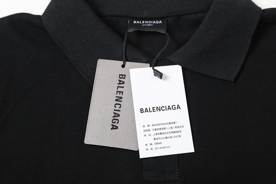 Balenciaga Double B Embroidered Polo Shirt – 26SS