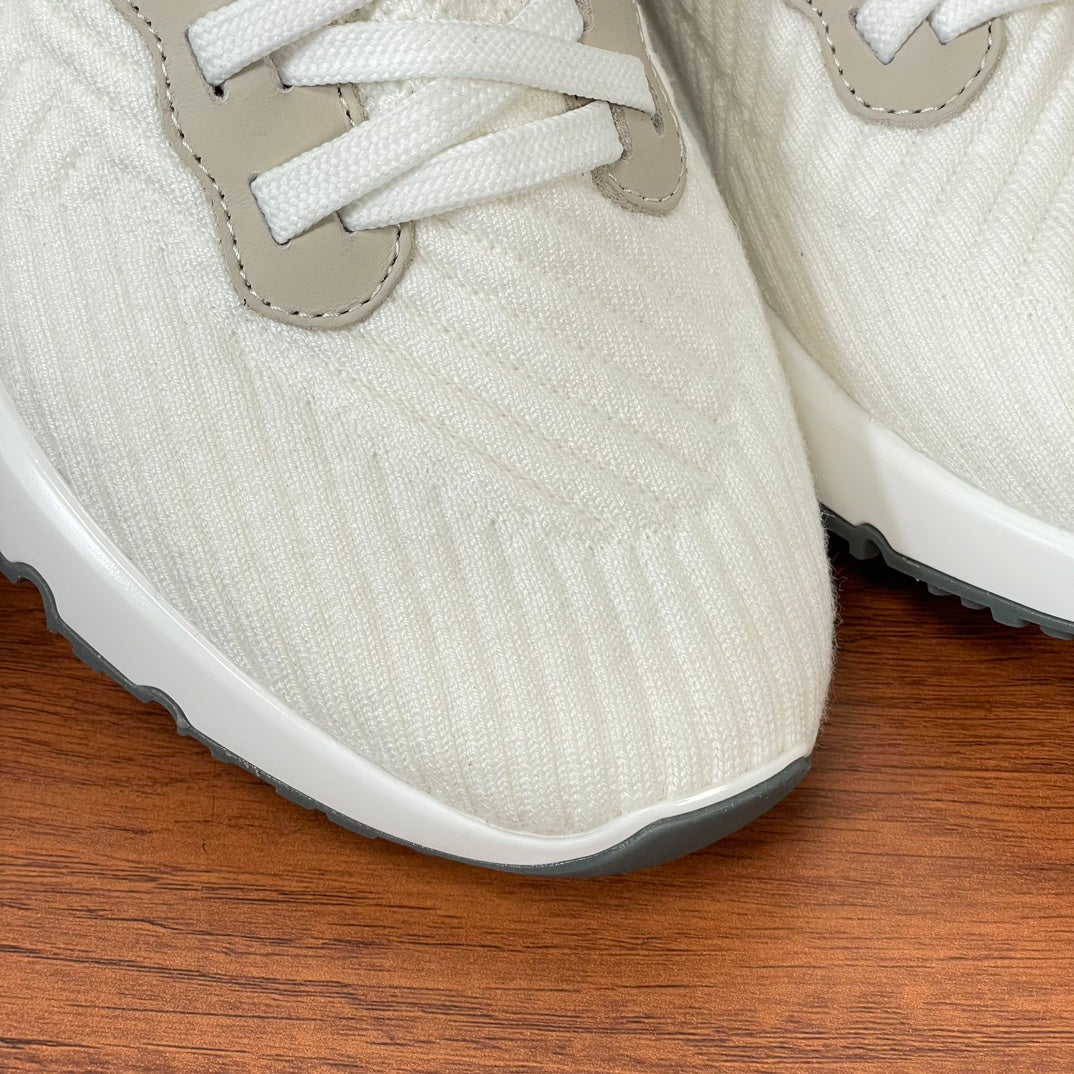Brunello Cucinelli Cotton Knit Casual Sneakers