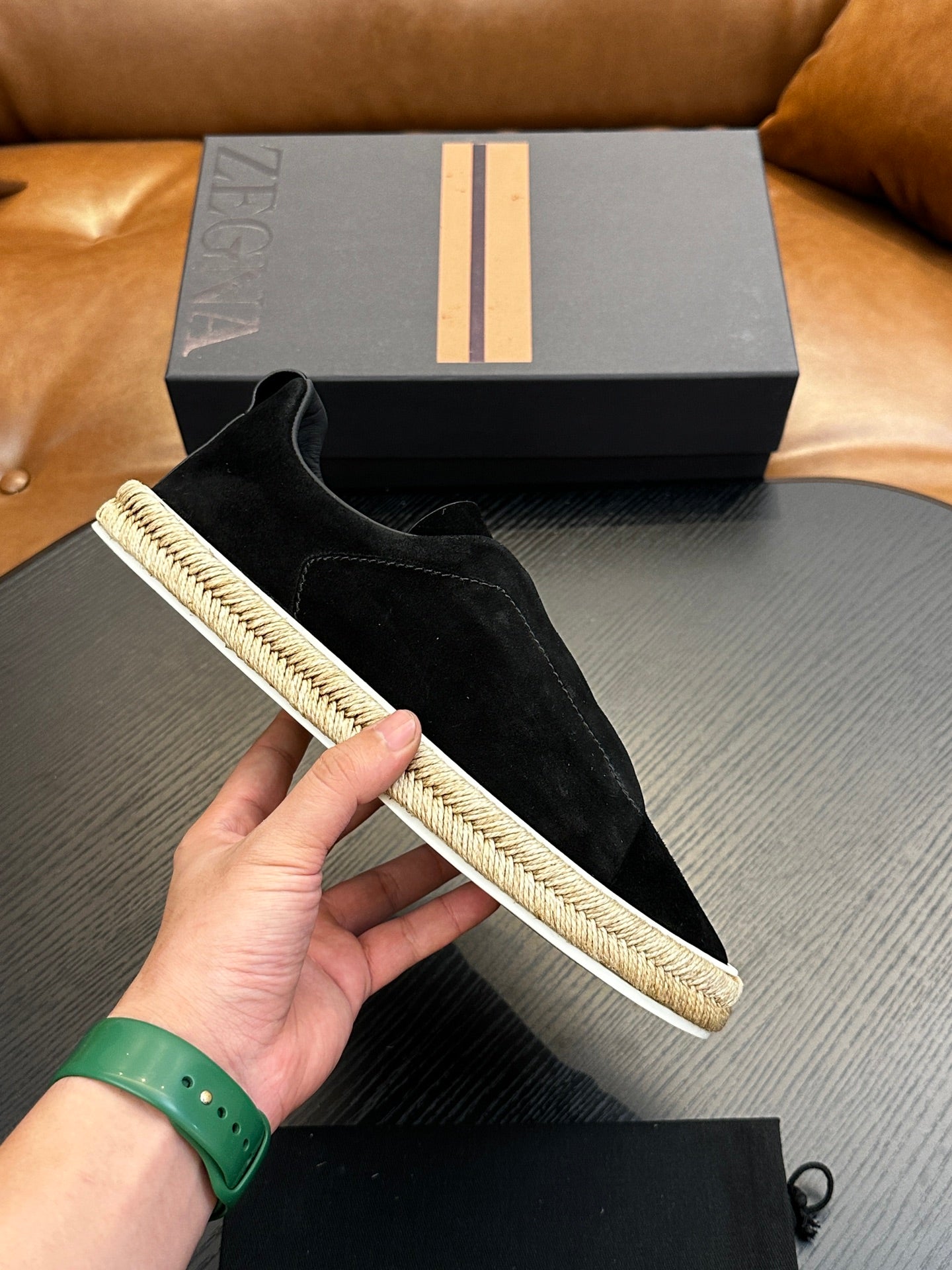 Zegna Triple Stitch Low-Top Sneakers