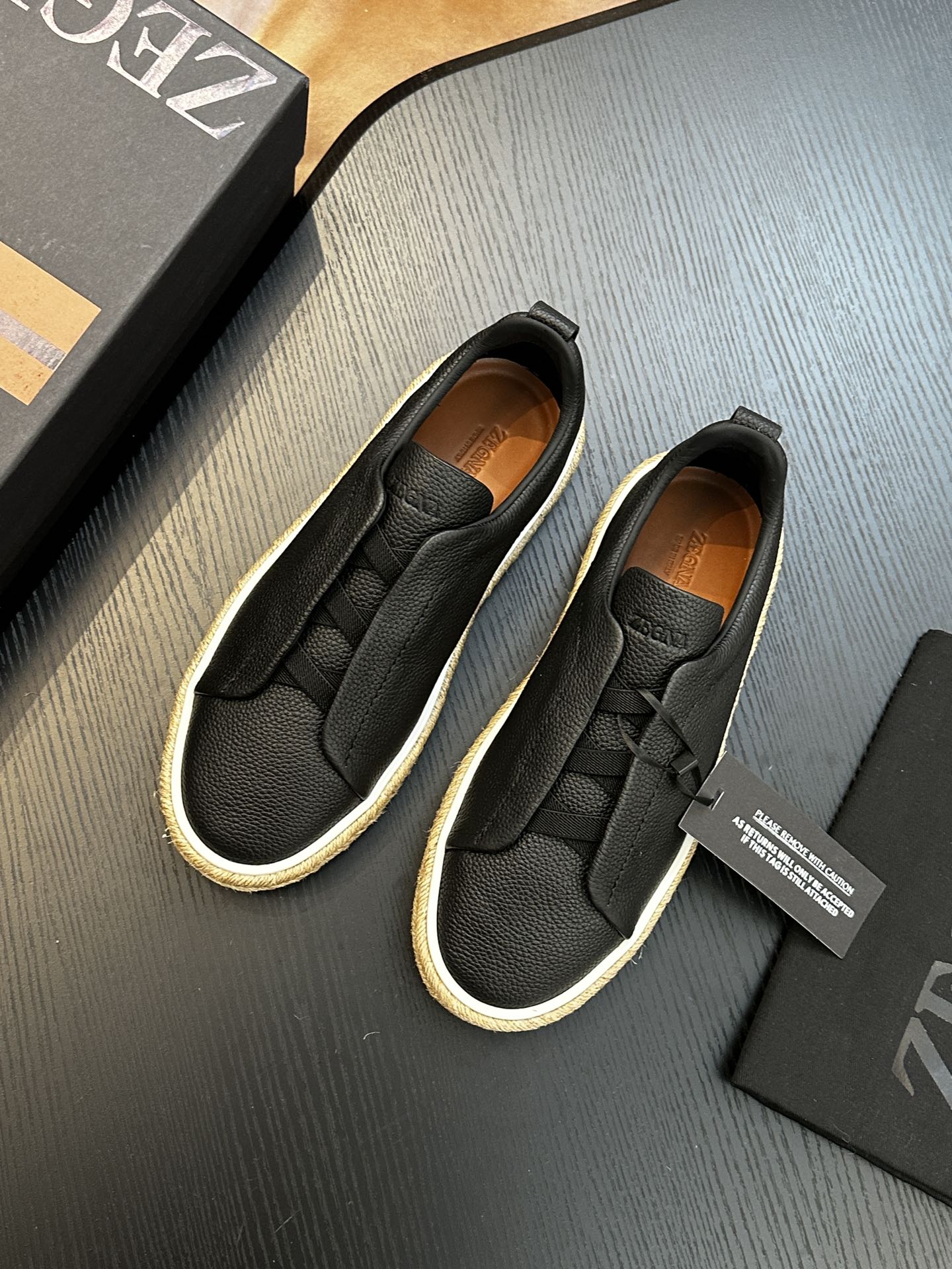 Ermenegildo Zegna Triple Stitch Low-Top Sneakers