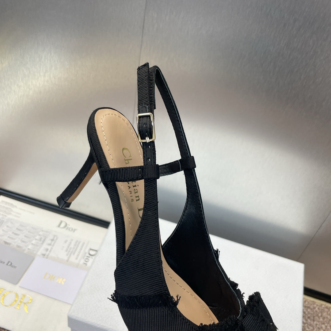 Dior J'Adior Adiorble Tassel Bow Pearl Heeled Sandals – 2024 Spring/Summer Collection