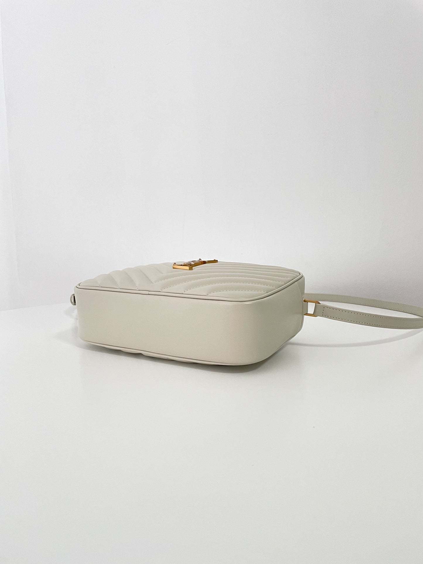 Saint Laurent Monogram Camera Bag – Milky White