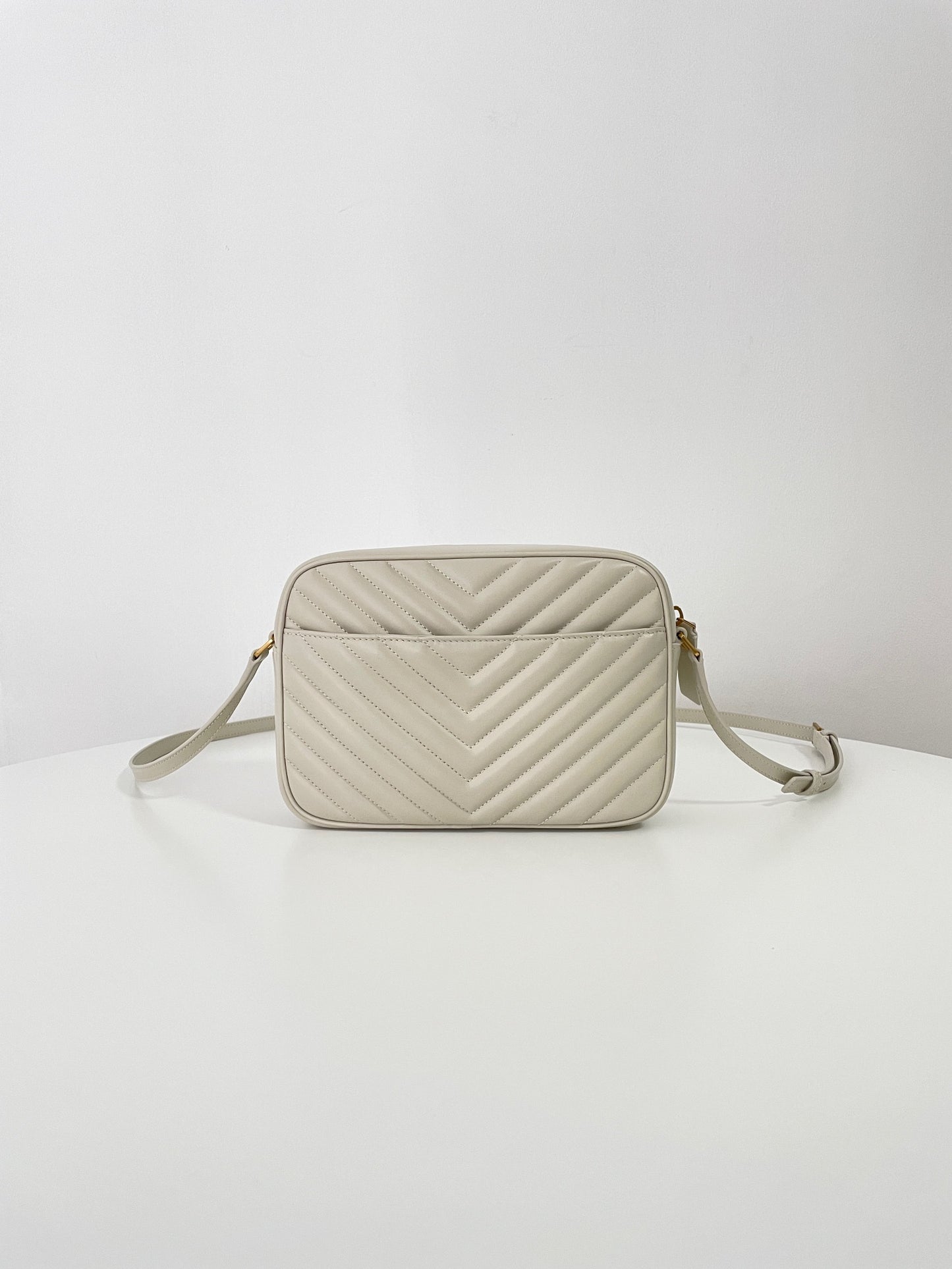 Saint Laurent Monogram Camera Bag – Milky White