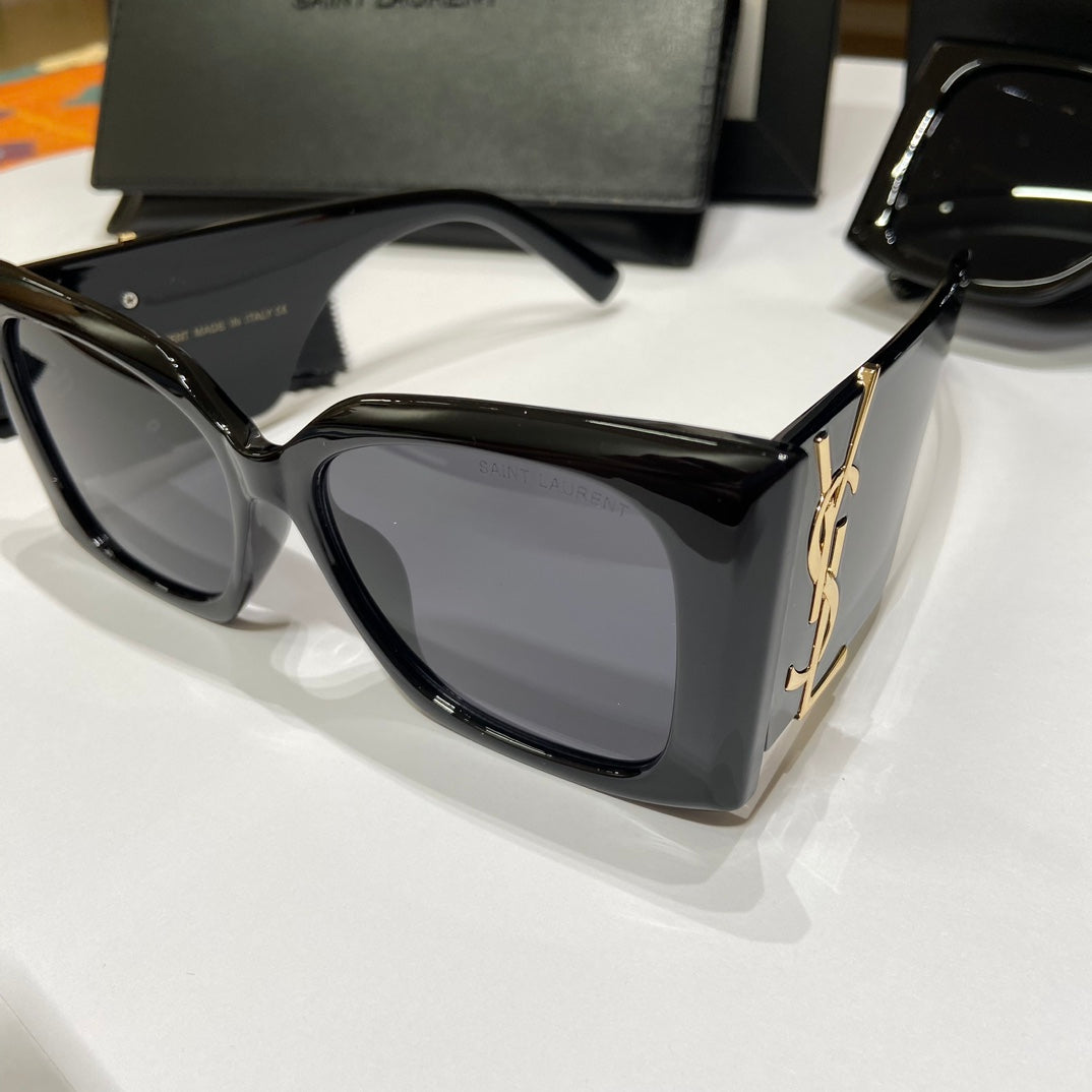 Saint Laurent Large Logo Sunglasses