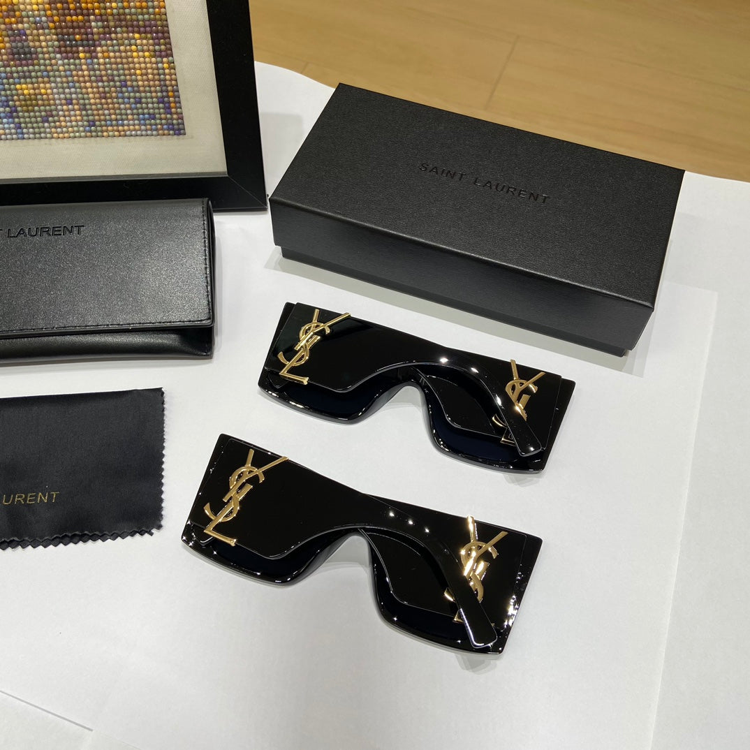 Saint Laurent Large Logo Sunglasses
