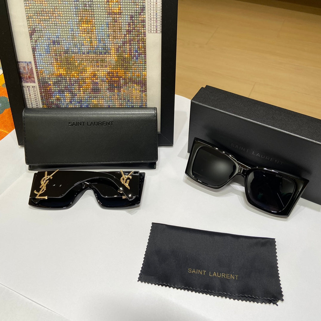 Saint Laurent Large Logo Sunglasses
