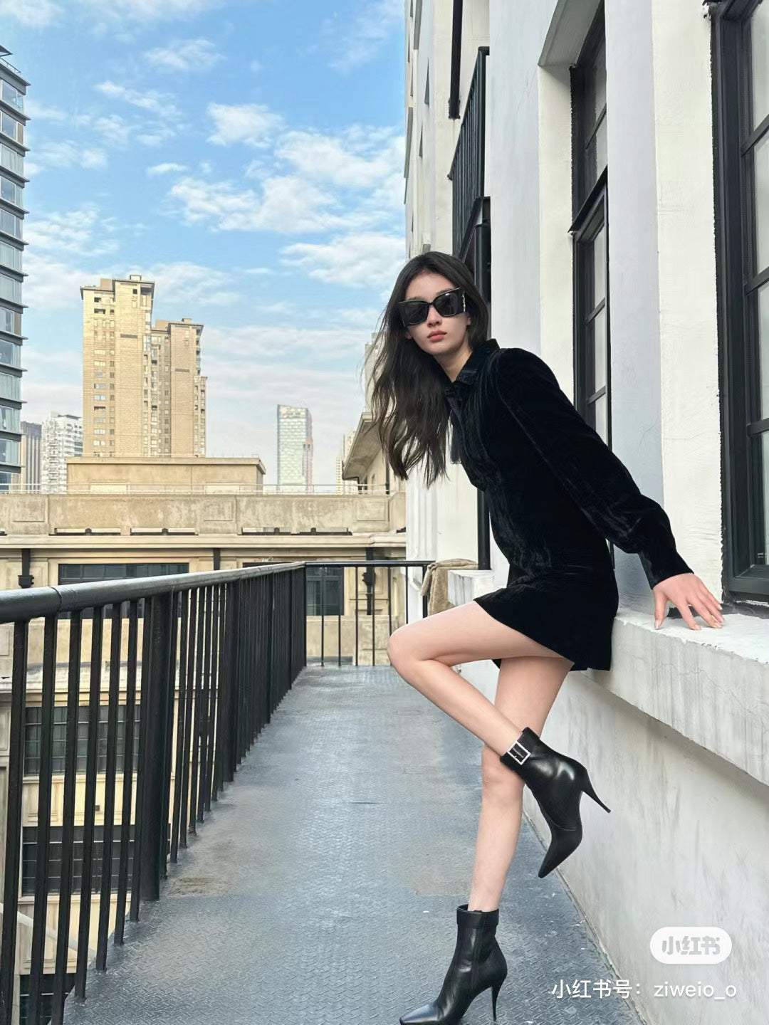 Saint Laurent Large Logo Sunglasses