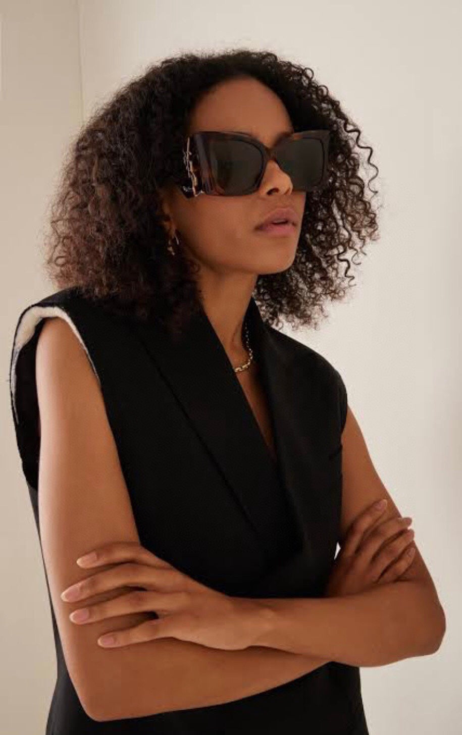 Saint Laurent Large Logo Sunglasses